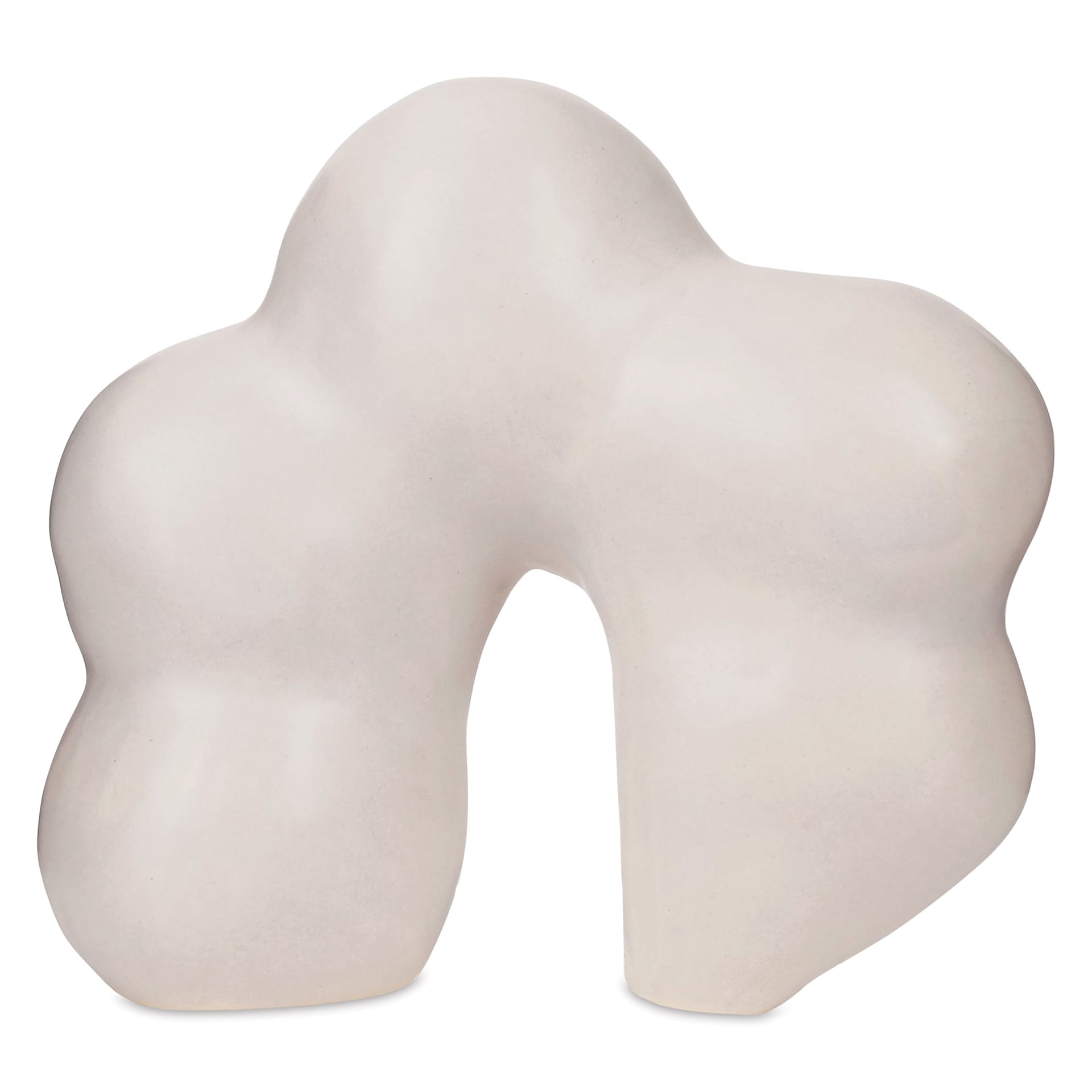 Amaco Satin Matte Glaze - SM-3 Marble, 16 oz applied to upright sculpture