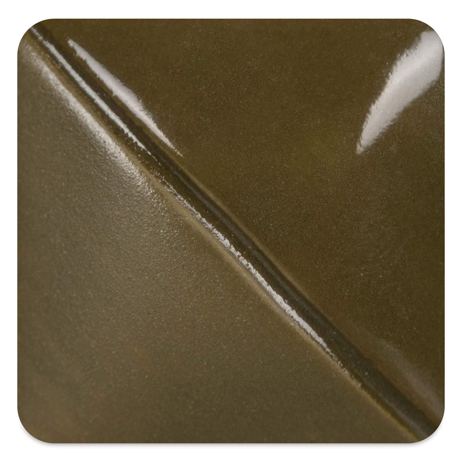 Mayco Fundamentals Underglaze - Olive - fired at cone 6 oxidation