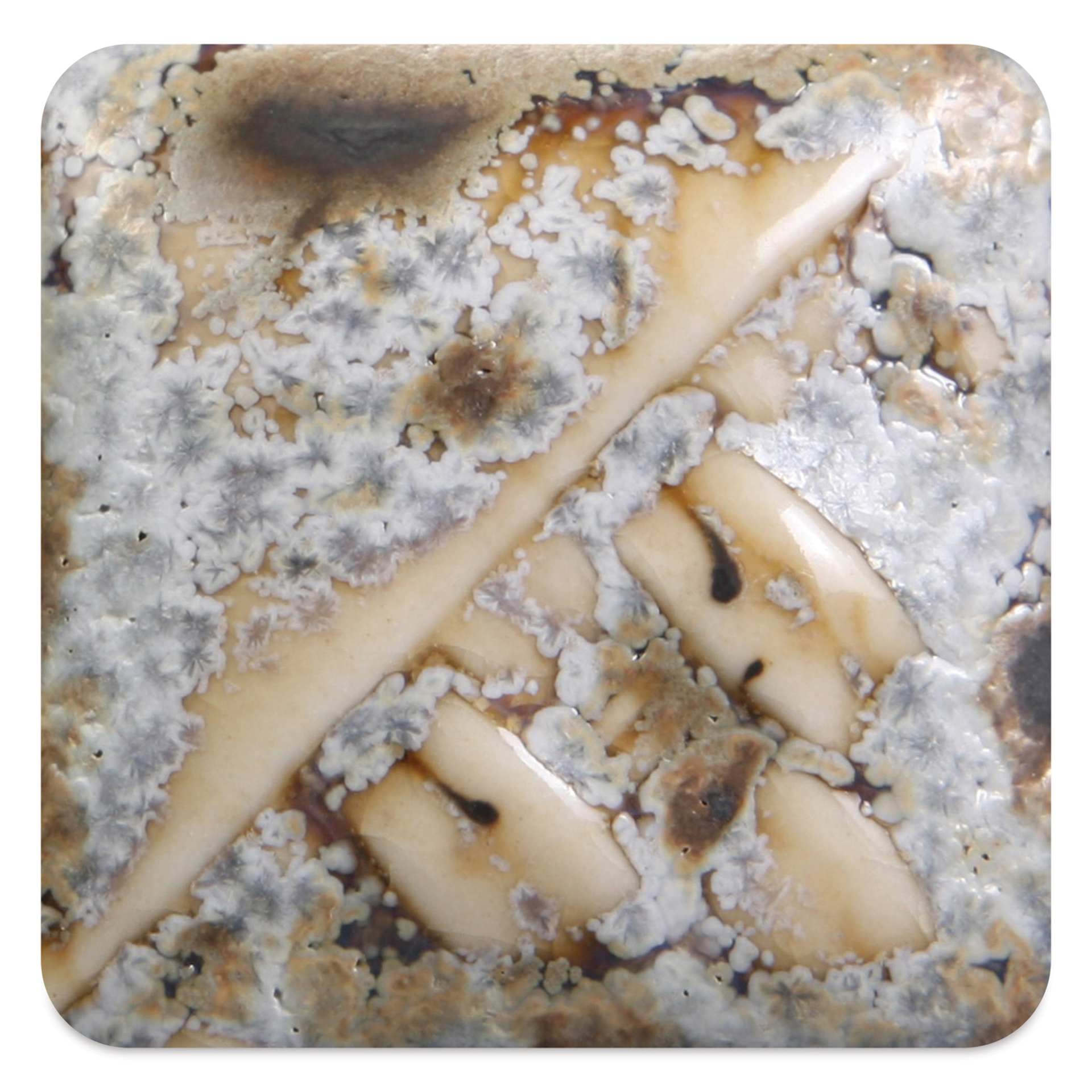 Mayco Stoneware Crystal Glaze - Winter Wood fired to cone 10 reduction