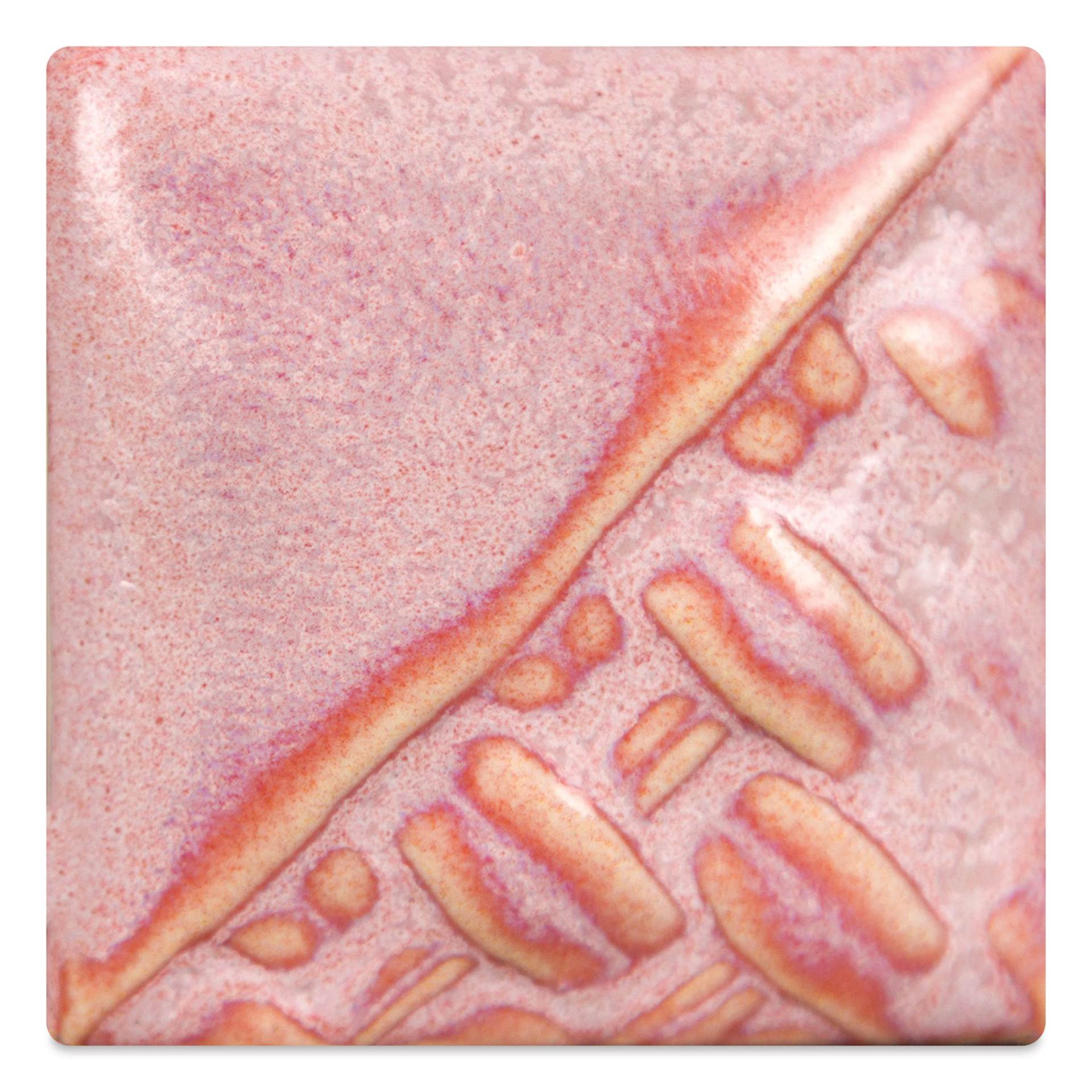 Mayco Stoneware Classic Glaze - Rose Quartz, fired at cone 6 oxidation