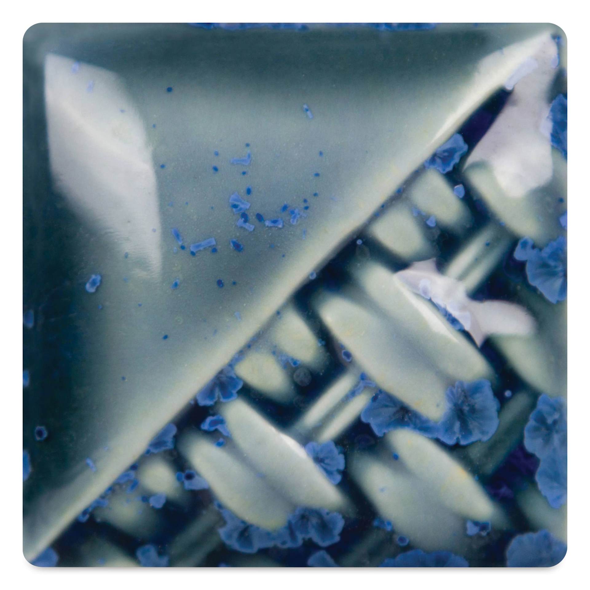 Mayco Stoneware Classic Glaze - Micro Cerulean, fired at cone 10 reduction