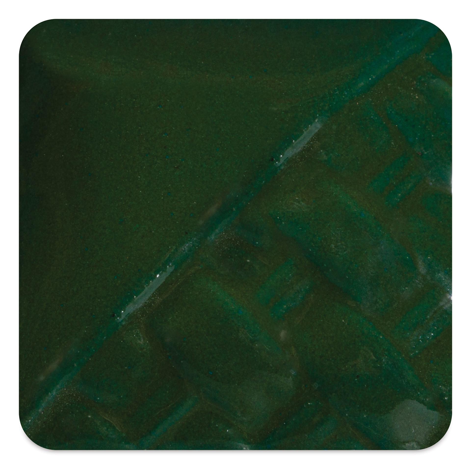 Mayco Stoneware Gloss Glaze - Dark Green Gloss fired to cone 10 reduction