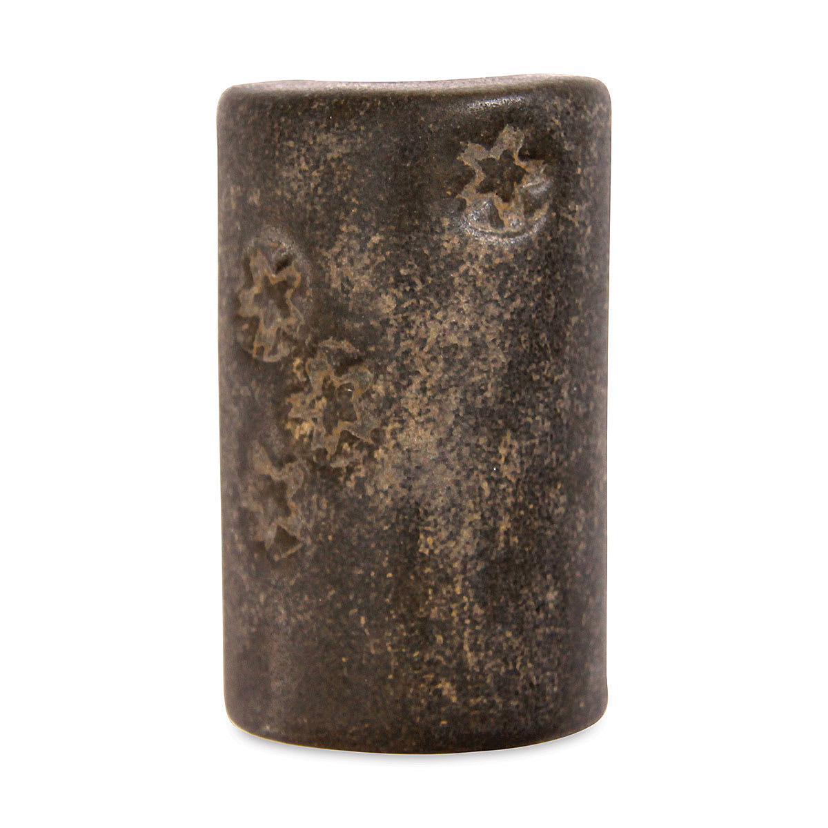 Spectrum Shino Glazes - Vase finished with Charcoal glaze