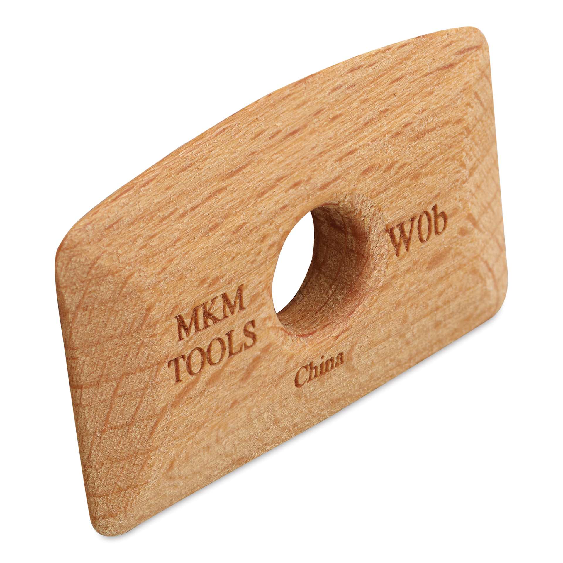 MKM Pottery Tools Wood Rib - W0b, Mini, 2" x 1.1"