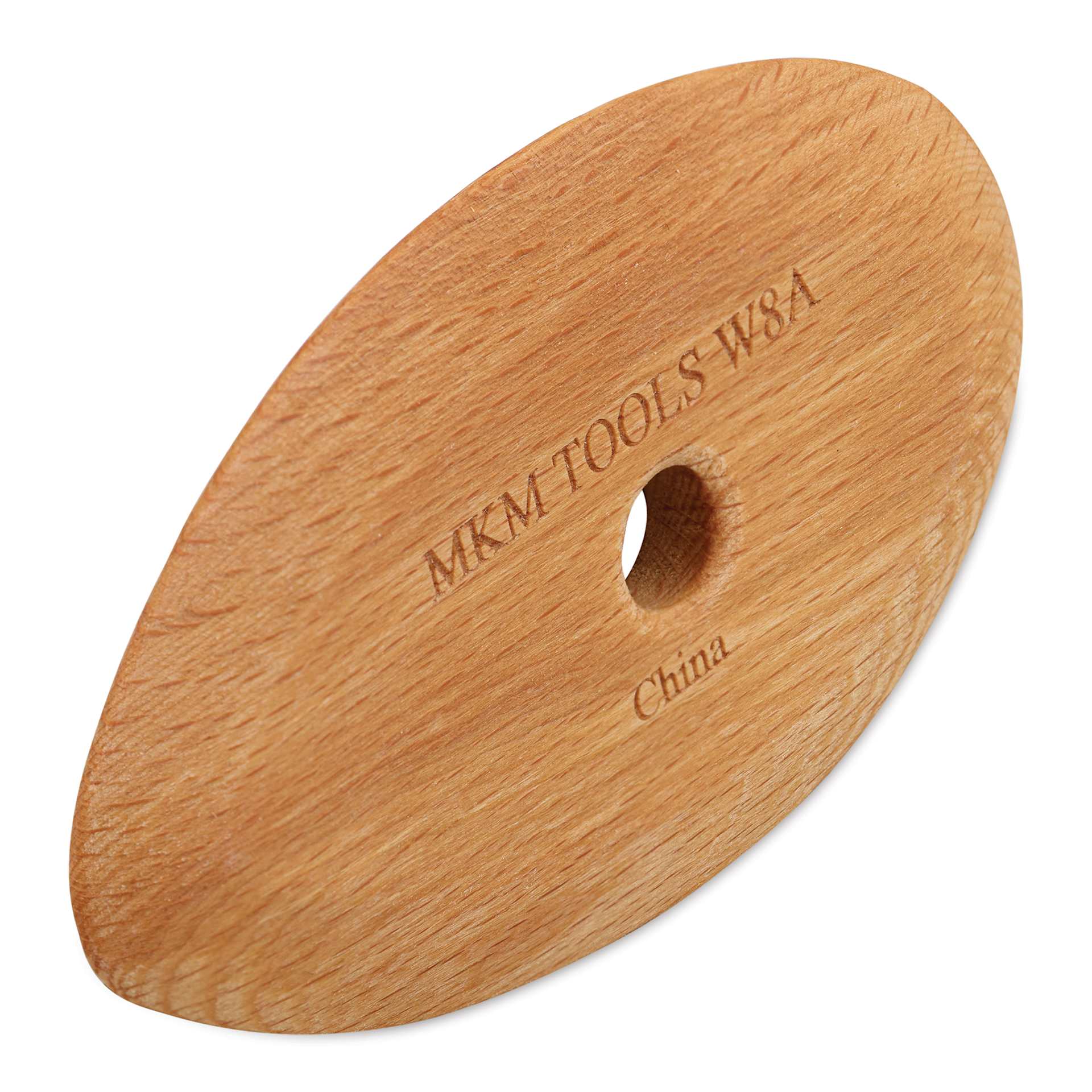 MKM Pottery Tools Wood Rib - W8A, Medium, 4.1" x 2.4"
