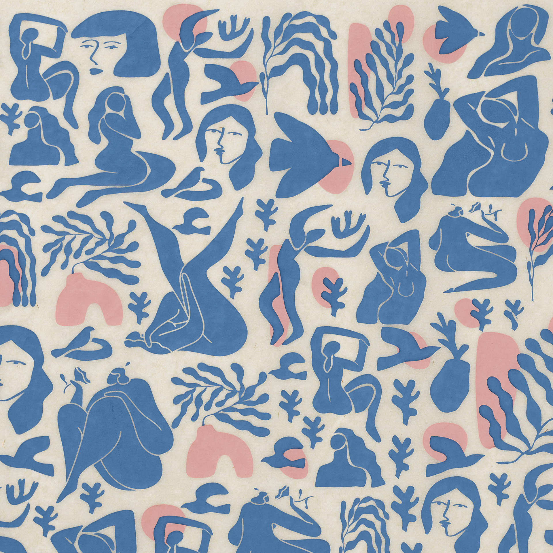 Elan Transfers Underglaze Transfer Sheet - Matisse, Assorted Colors - close-up