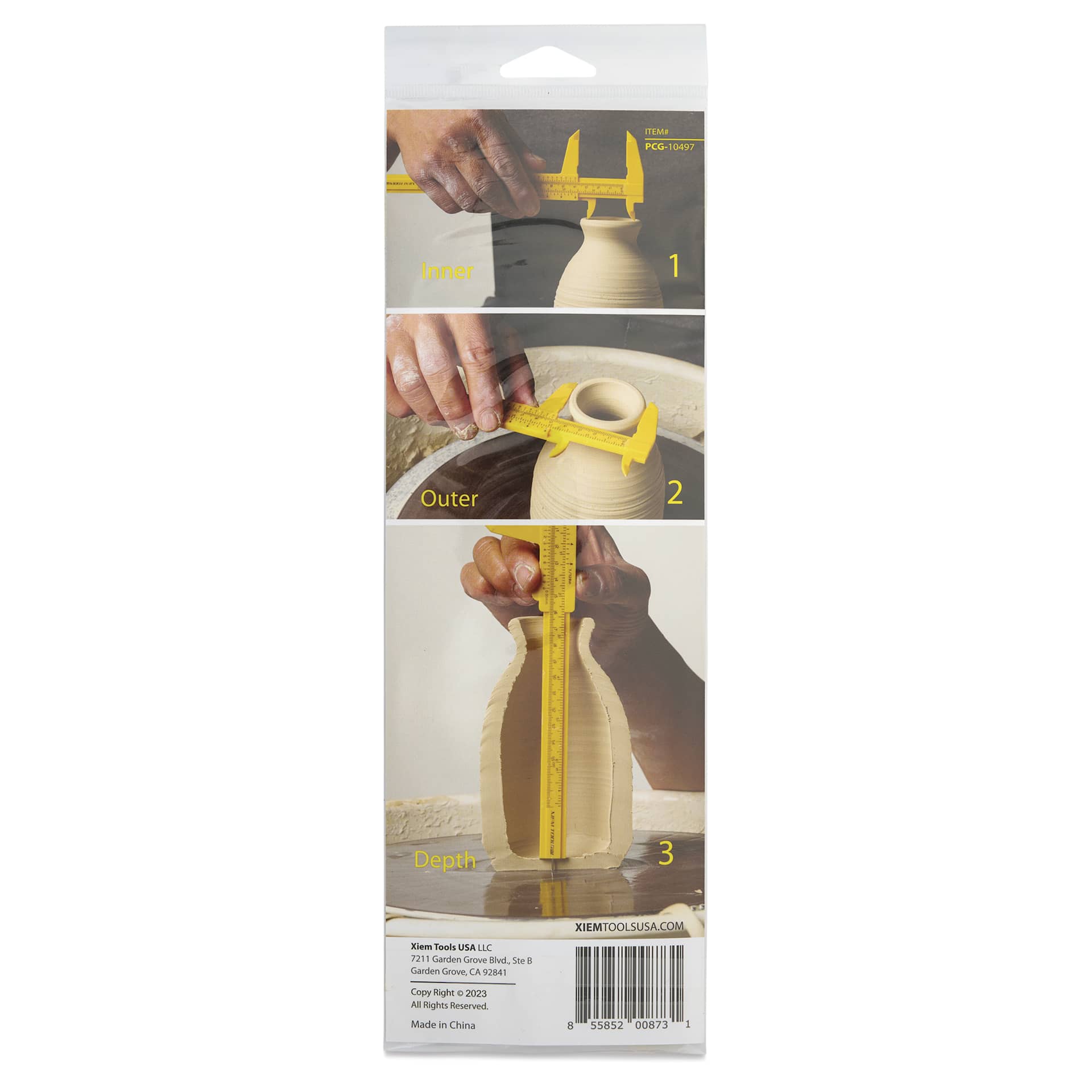 Xiem Potter’s Clay Gauge - back of packaging
