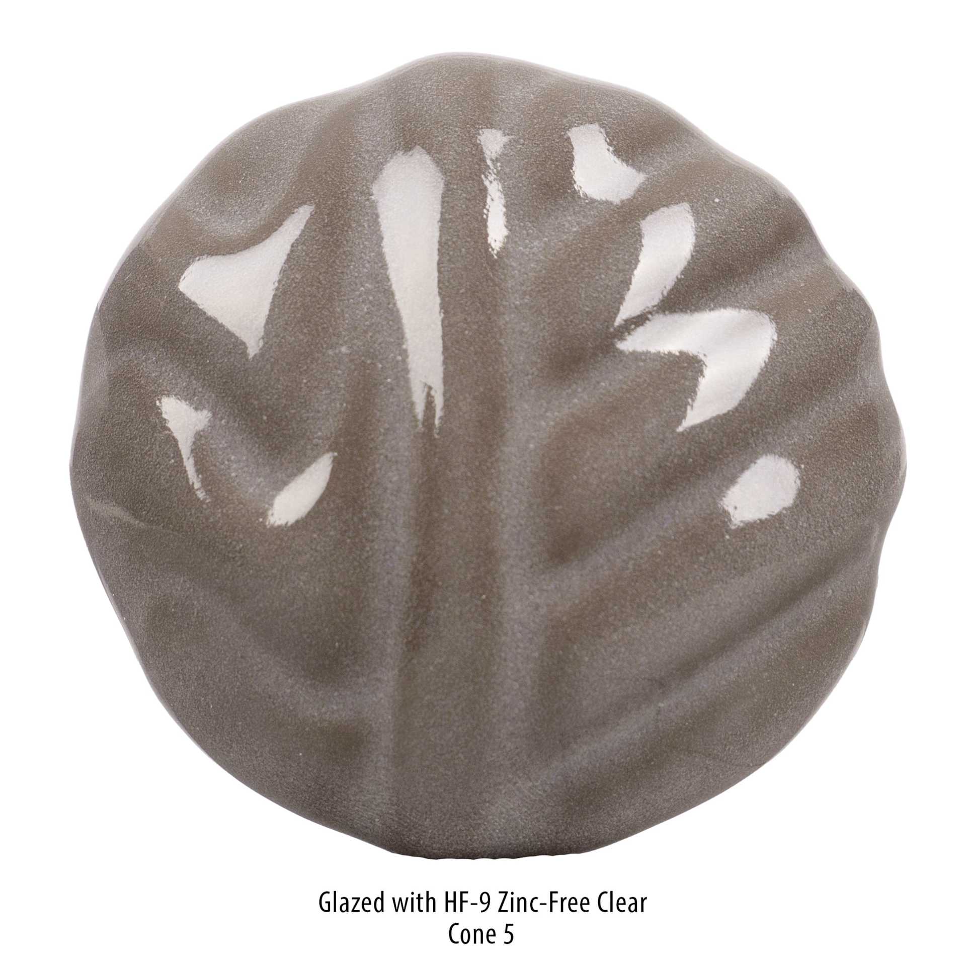 Amaco No. 30 Milk Chocolate Stoneware Clay - Glazed with HF-9 Zinc-Free Clear, Fired to Cone 5