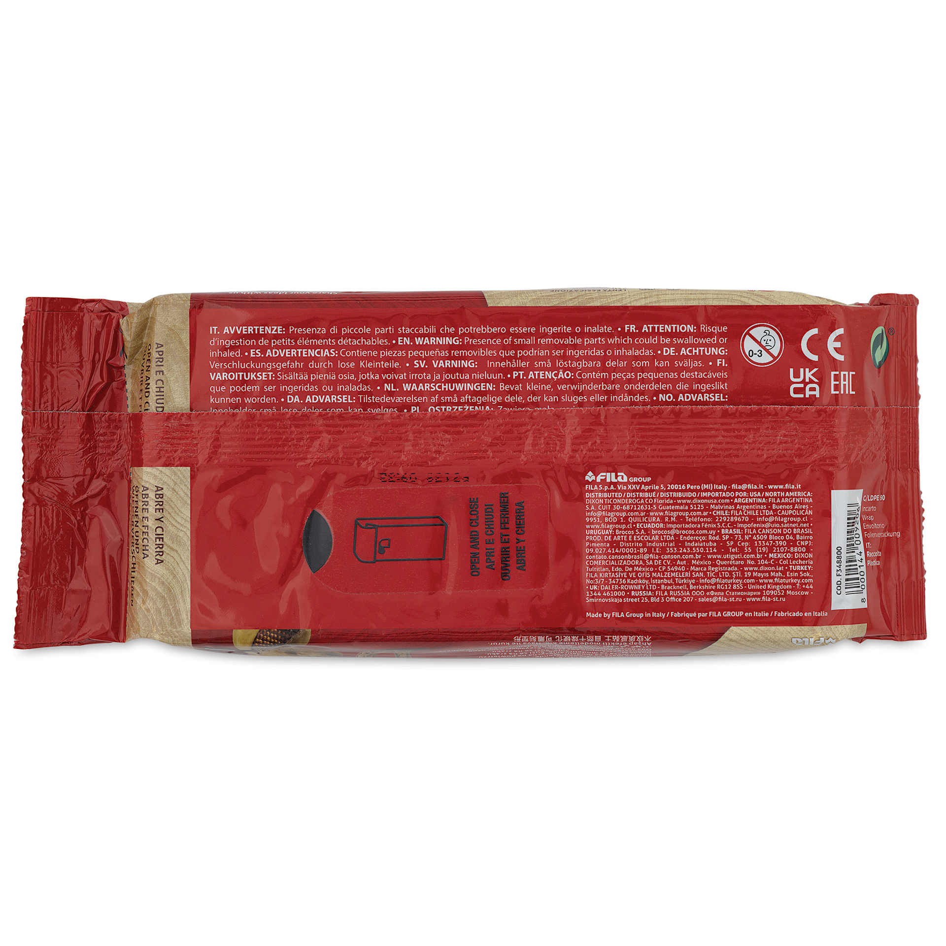 DAS Wood Clay - 700 g back of packaging