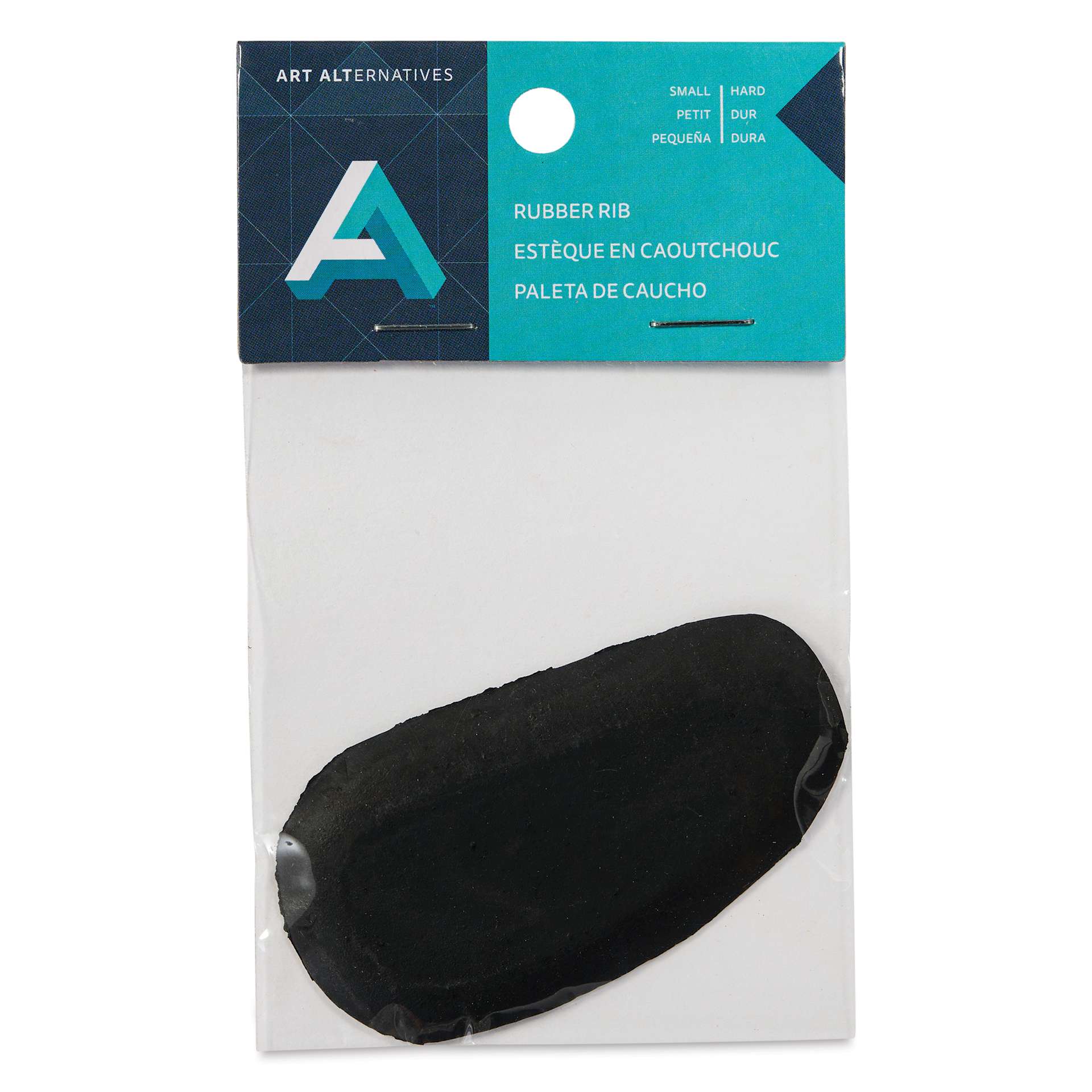Art Alternatives Potter’s Rubber Finishing Rib - Hard, Small - front of packaging