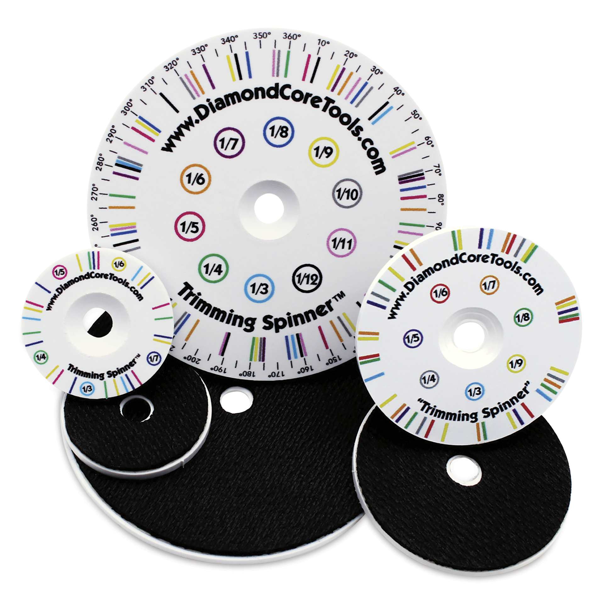 DiamondCore Pottery Trimming Spinners - Set of 3