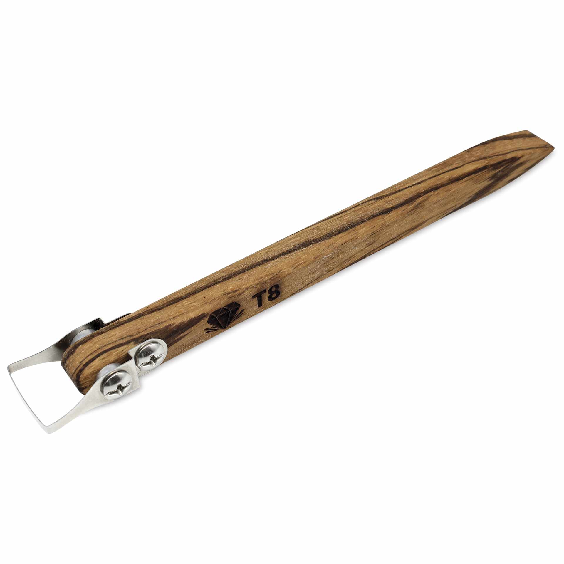 DiamondCore Pottery Trimming Tool - T8, Wedge w/ Flat Head Handle