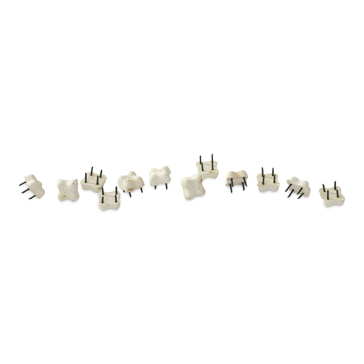 Steel-Pointed Star Stilts - 9-4, Pkg of 12 - in a line