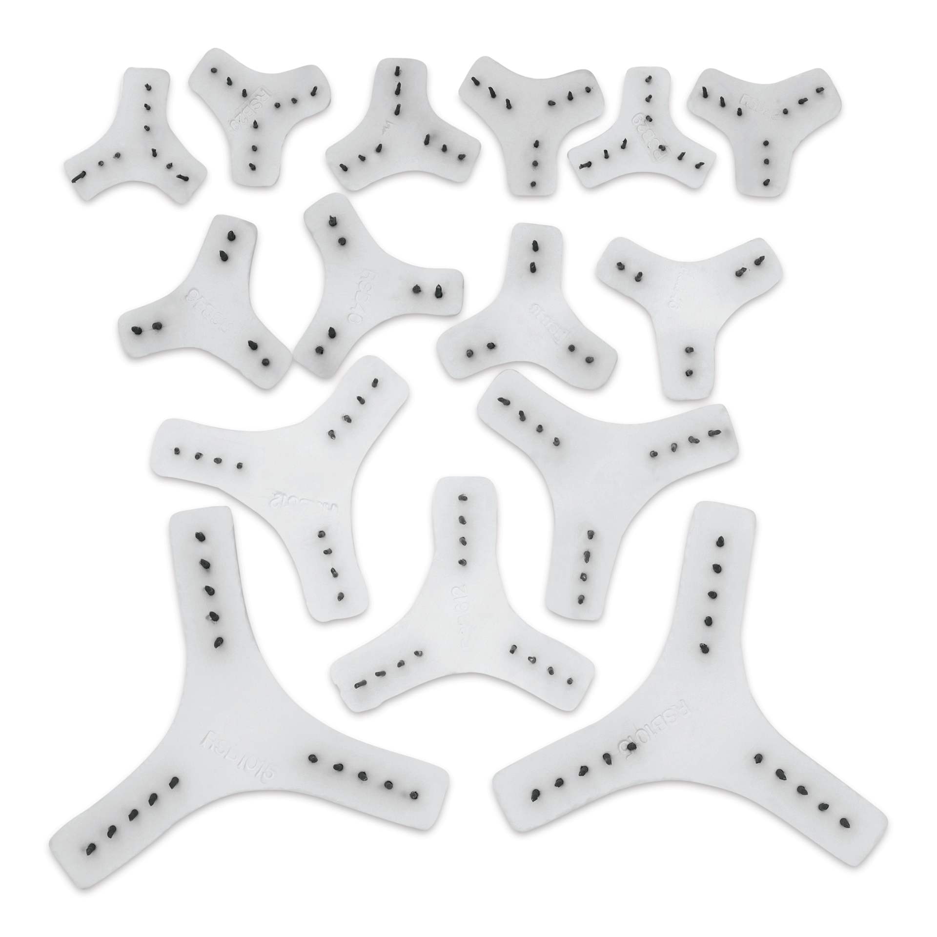 The Ceramic Shop Kiln Stilt B Series w/ Multiple Pins - Set of 15 - out of packaging
