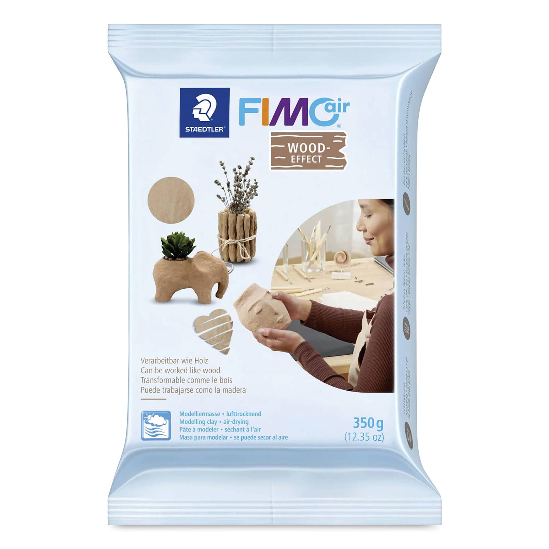 Staedtler Fimo Air Modeling Clay - Wood-like, 12.35 oz - front of packaging