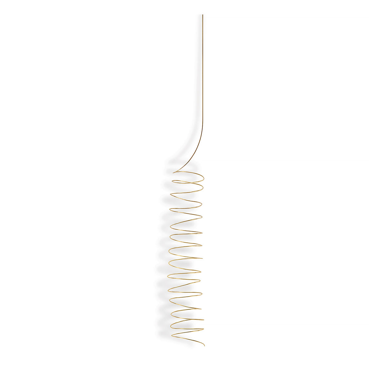 Hillman Brass Hobby Wire - 28 Gauge shaped into a spring