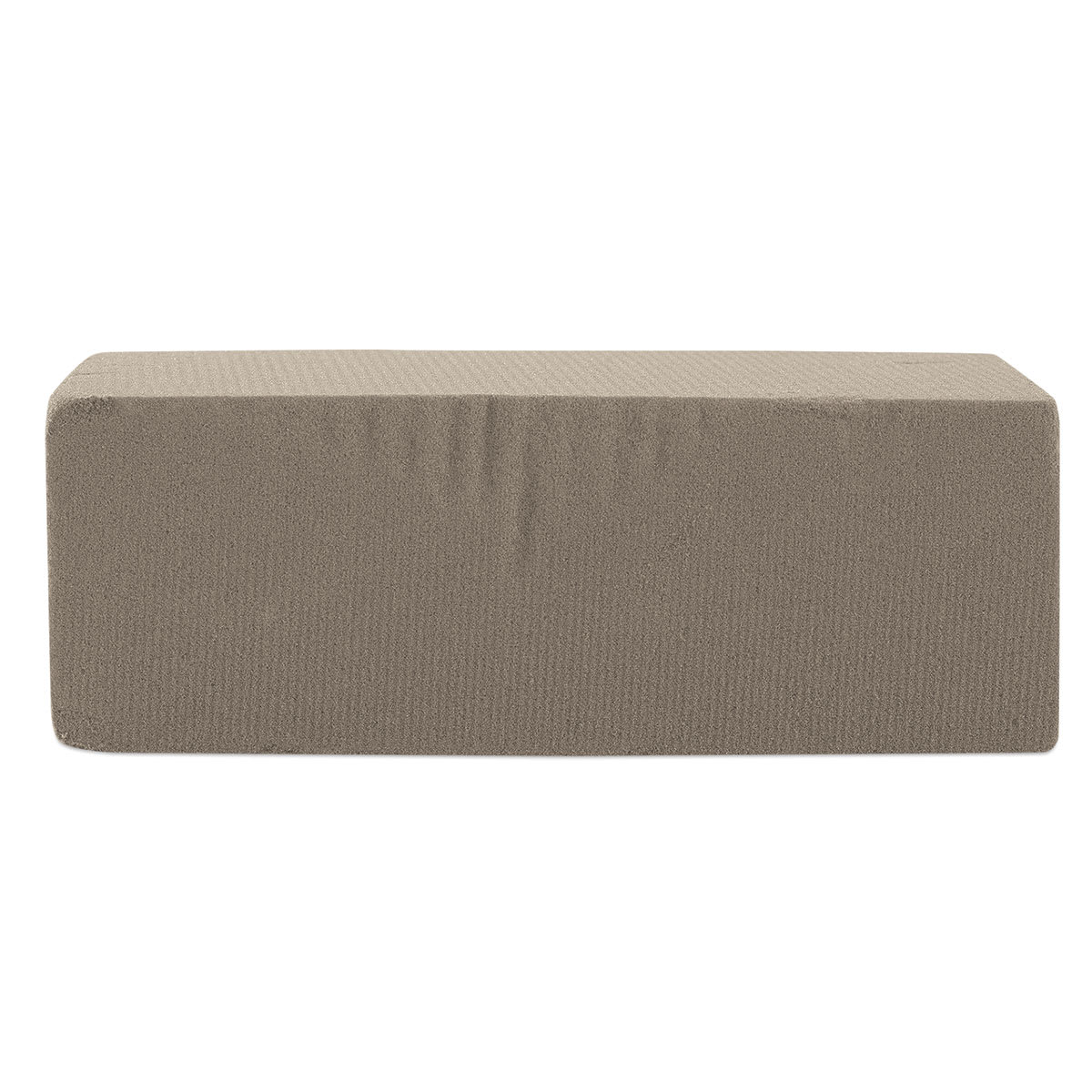 FloraCraft Desert DryFoM Foam Block - Left angled view of 3" x 4" x 8" block
