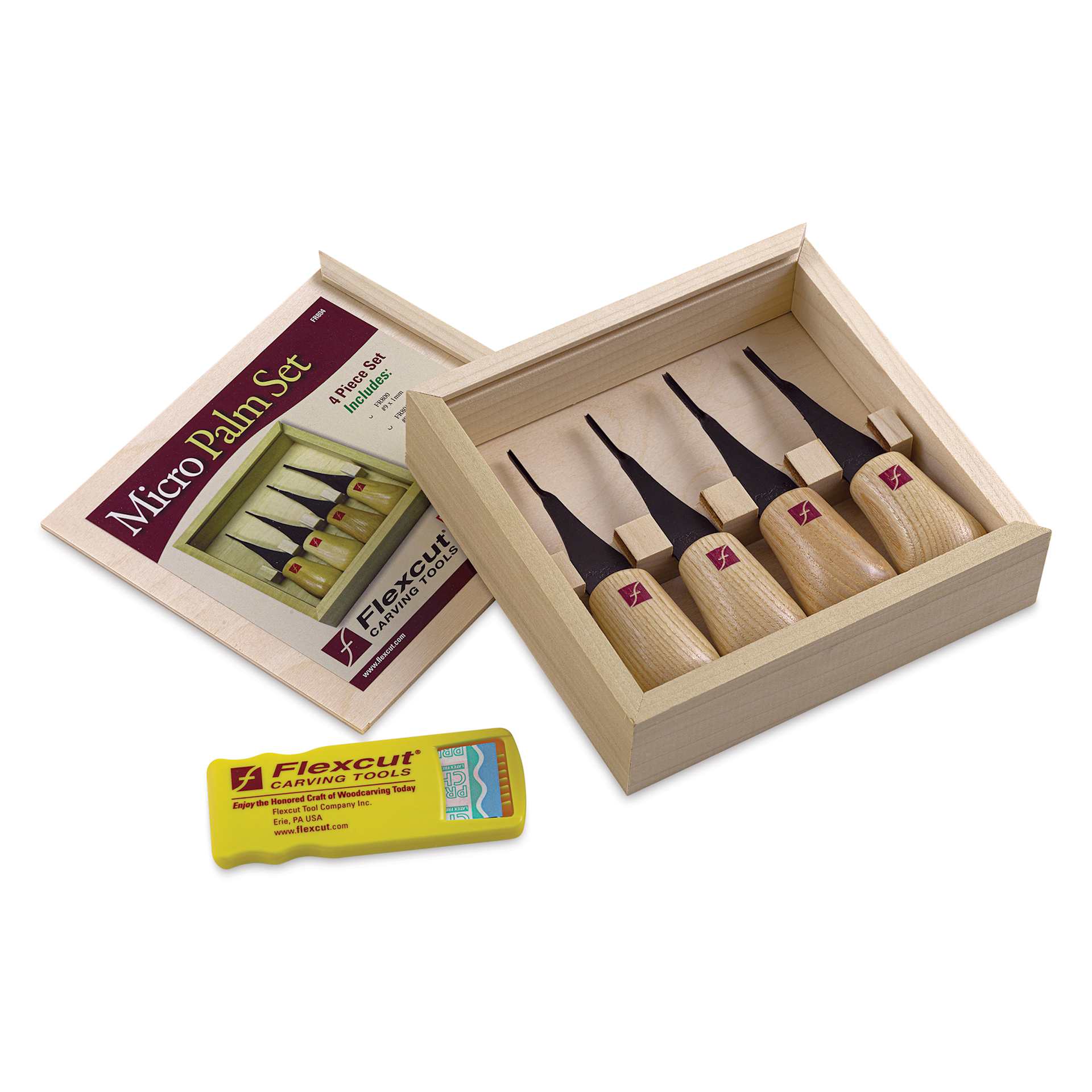 Flexcut Micro Palm-Sized Carving Tools - Set of 4 | BLICK Art