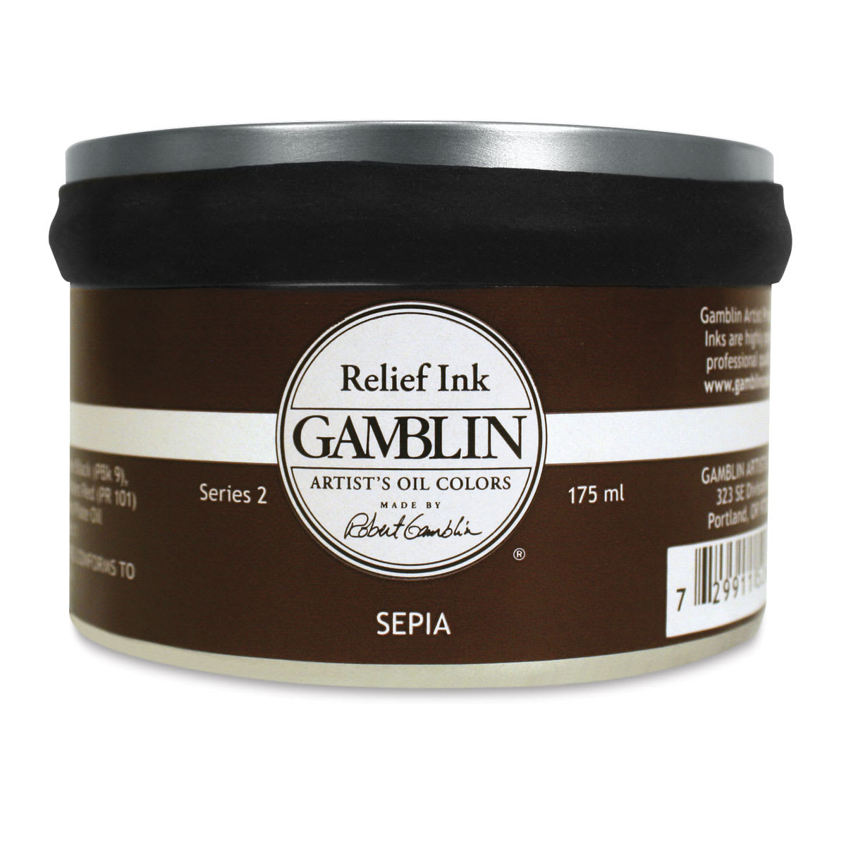 Gamblin Artist's Colors Relief Ink - Sepia, 175 ml