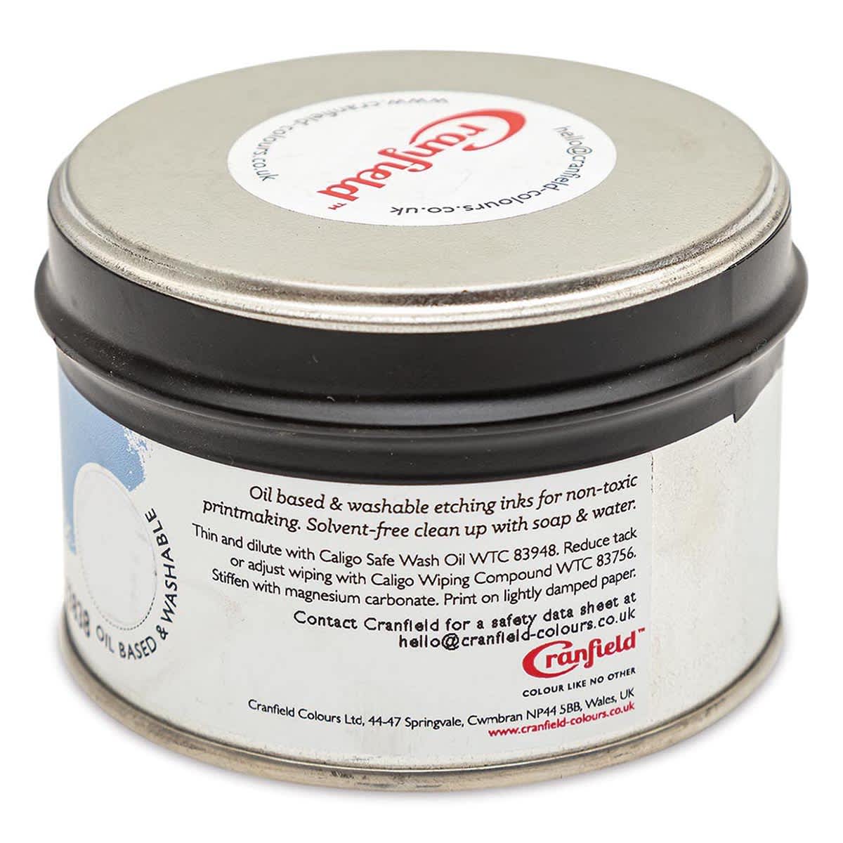 Cranfield Caligo Safe Wash Etching Ink - Opaque White, 250 g Can (Back)