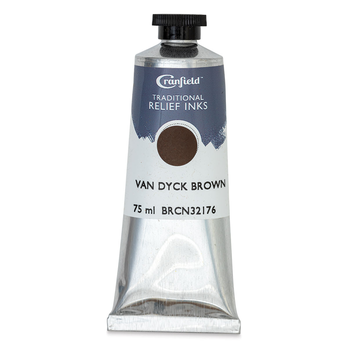 Cranfield Traditional Relief Ink - Van Dyke Brown, 75 ml - front