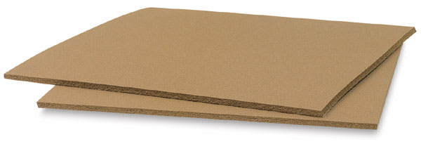 Blick Wonder-Cut Linoleum - Angled view of two Linoleum sheets
