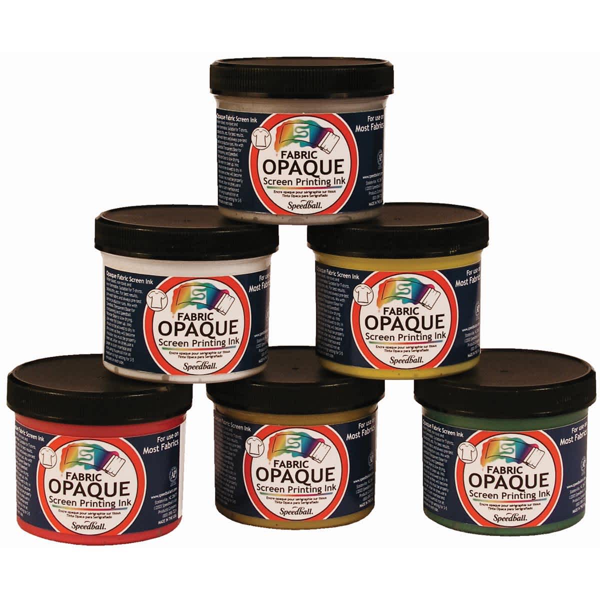 Opaque Fabric Screen Printing Ink Starter Set