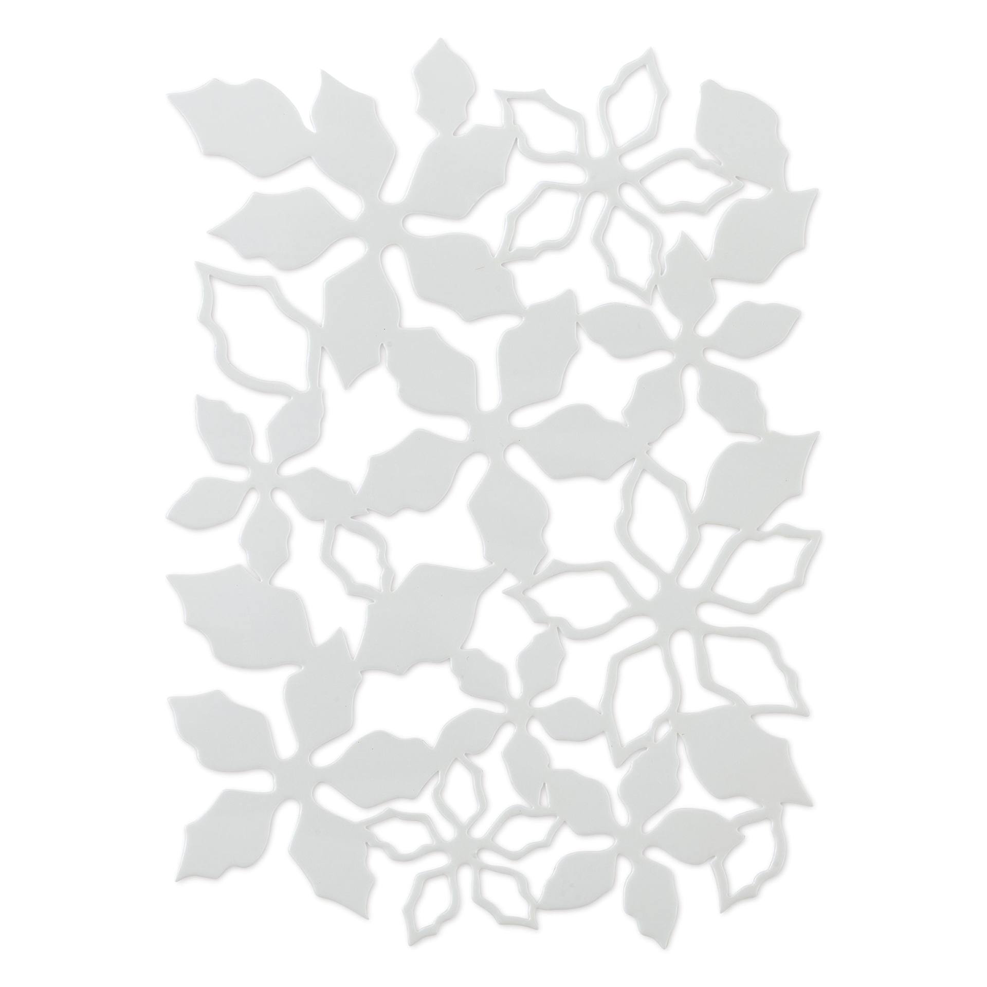 Gelli Arts Stencil - Poinsettia, 5" x 7" - out of packaging