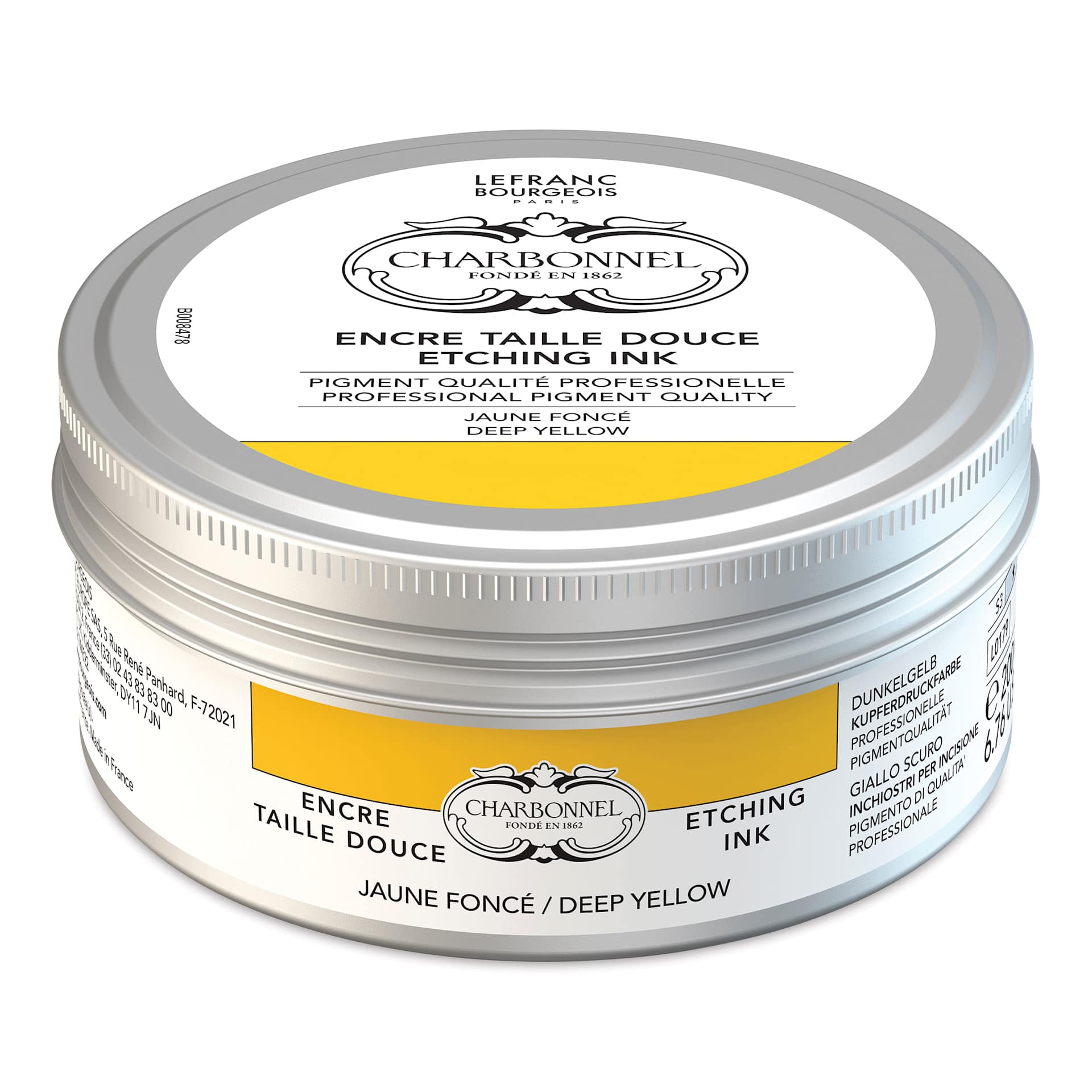 Charbonnel Etching Ink - Deep Yellow, 200 ml