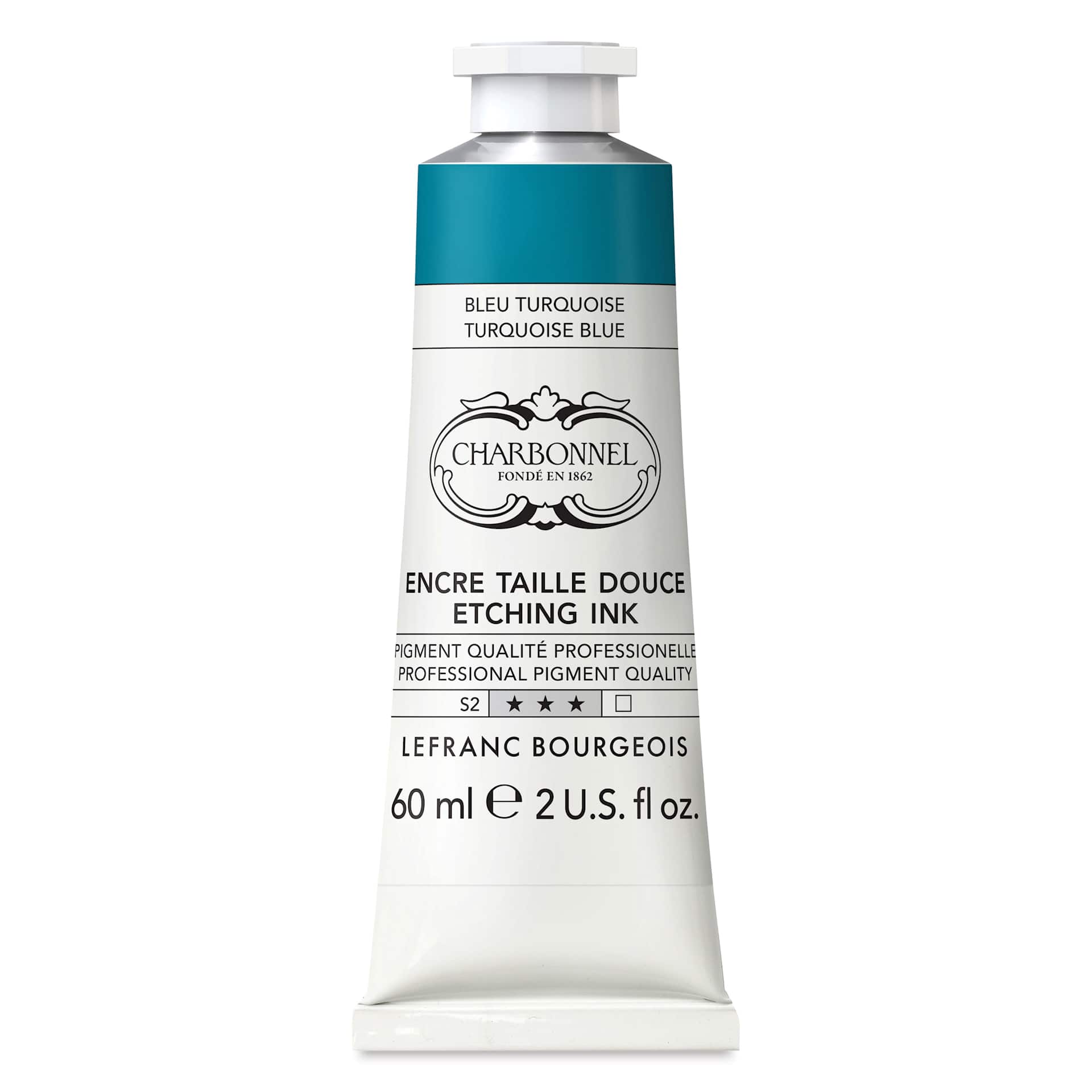 Charbonnel Etching Ink - Turquoise Blue Lake, 60 ml