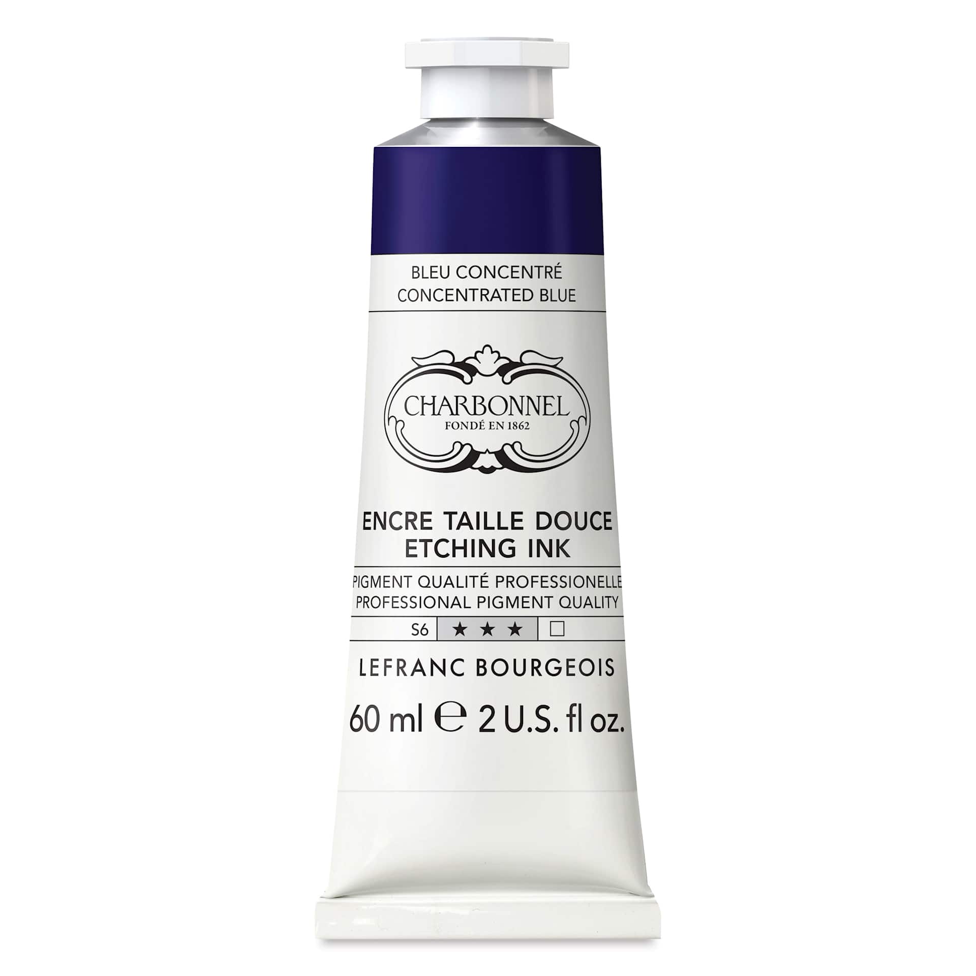 Charbonnel Etching Ink - Concentrated Blue, 60 ml