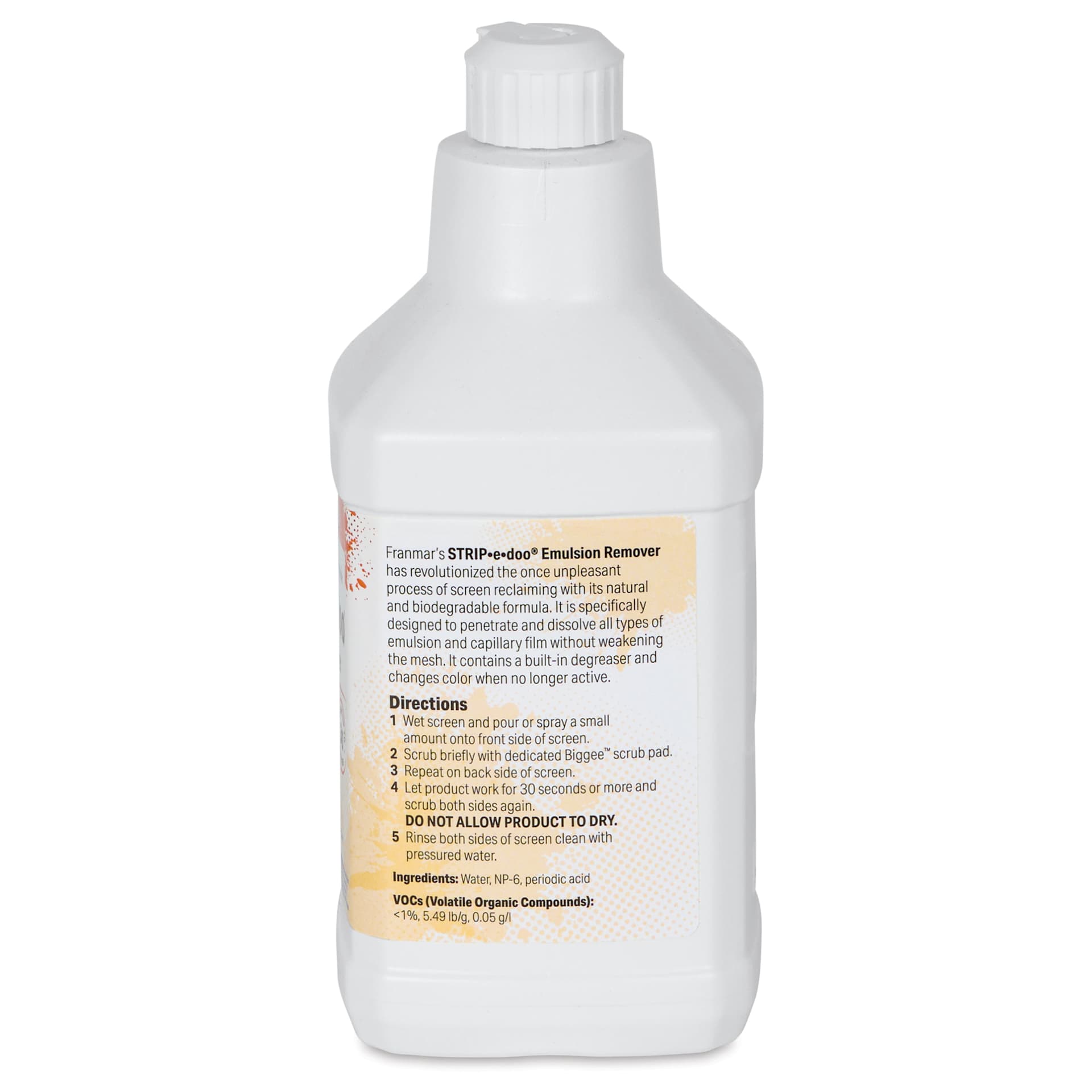 Franmar STRIP-e-doo Emulsion Remover - Quart - side