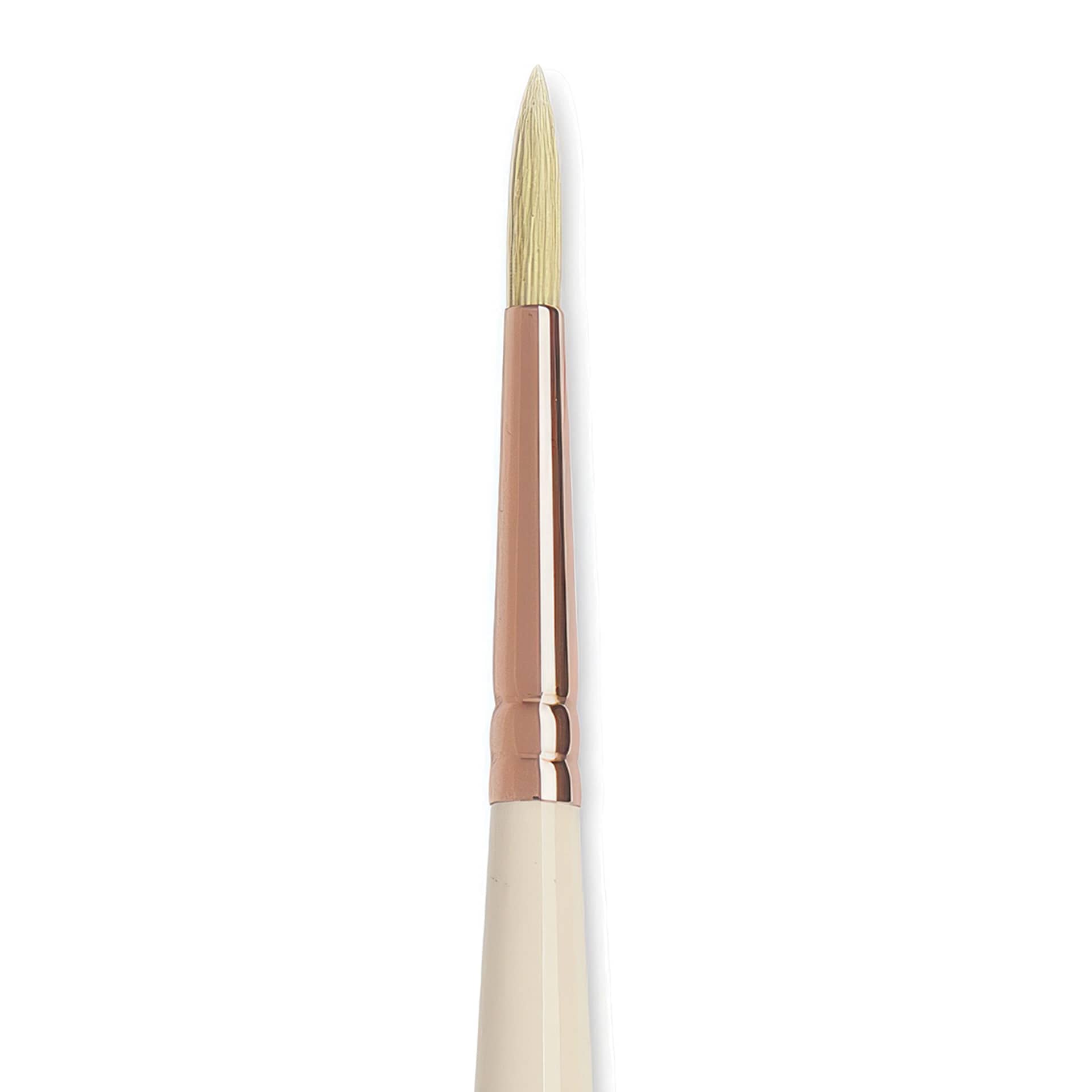 Blick x Raphaël L'Impressionniste Synthetic Bristle Brush - Round, Size 4, Long Handle close up