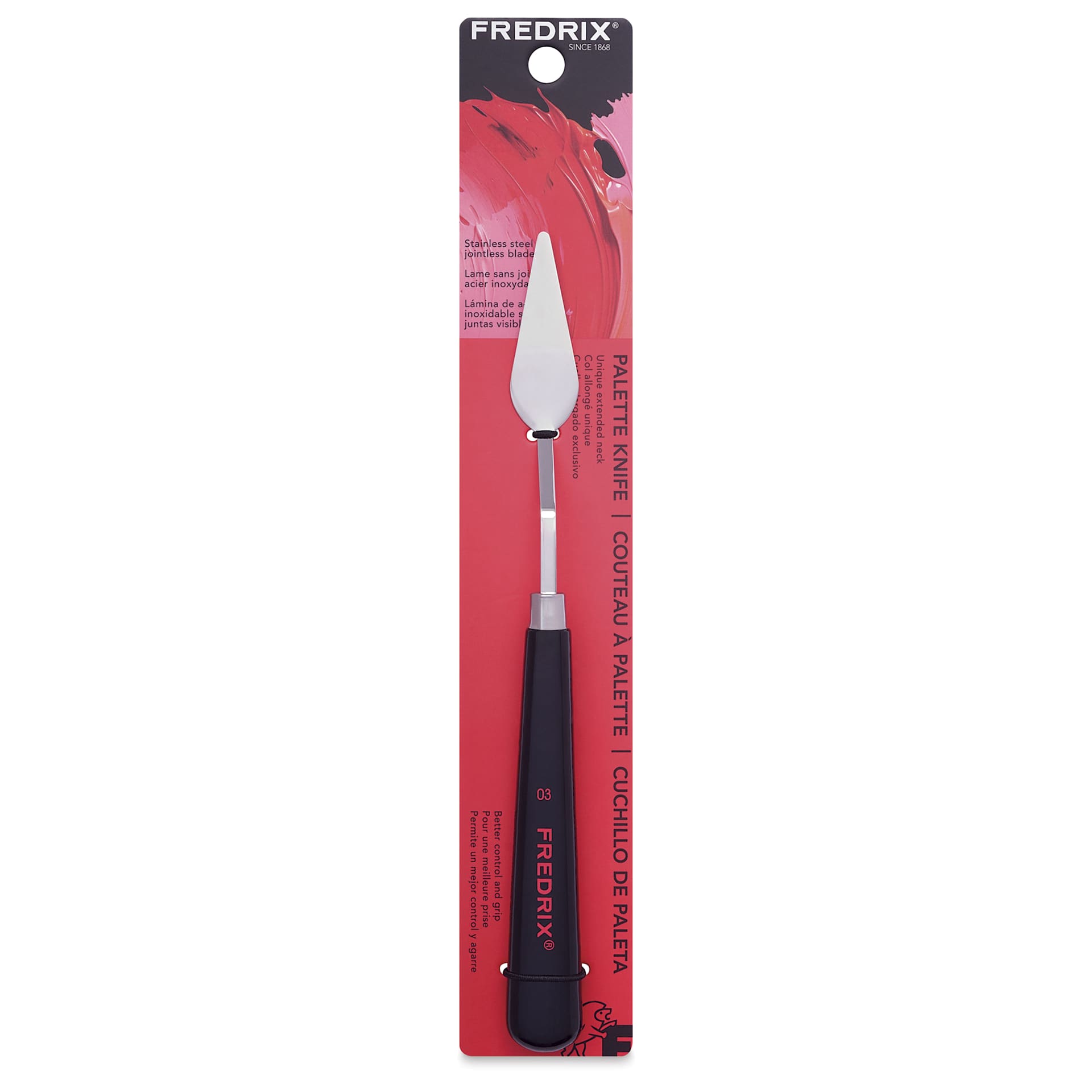Front of Fredrix Painting Knife - 03 in package