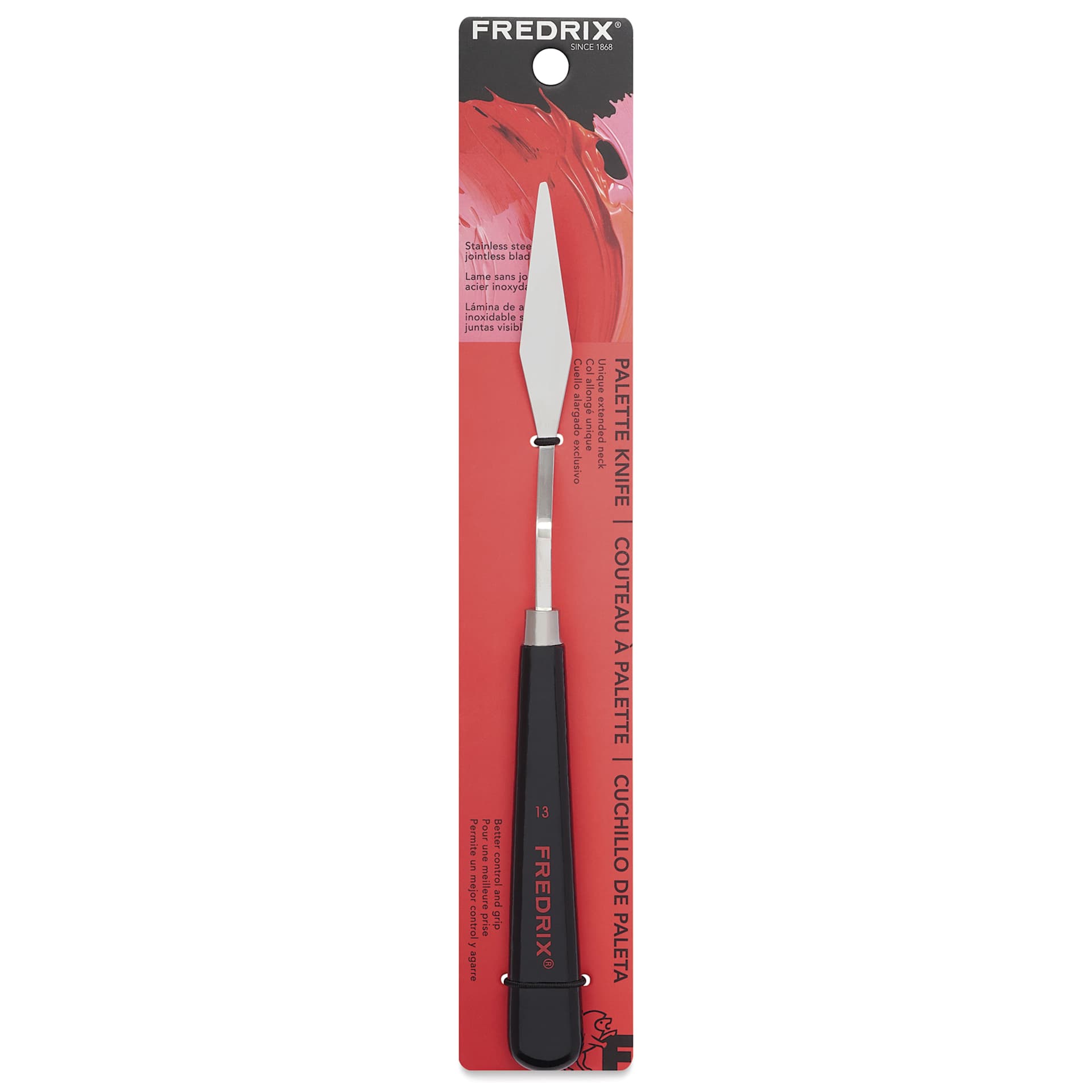 Front of Fredrix Painting Knife - 13 in package