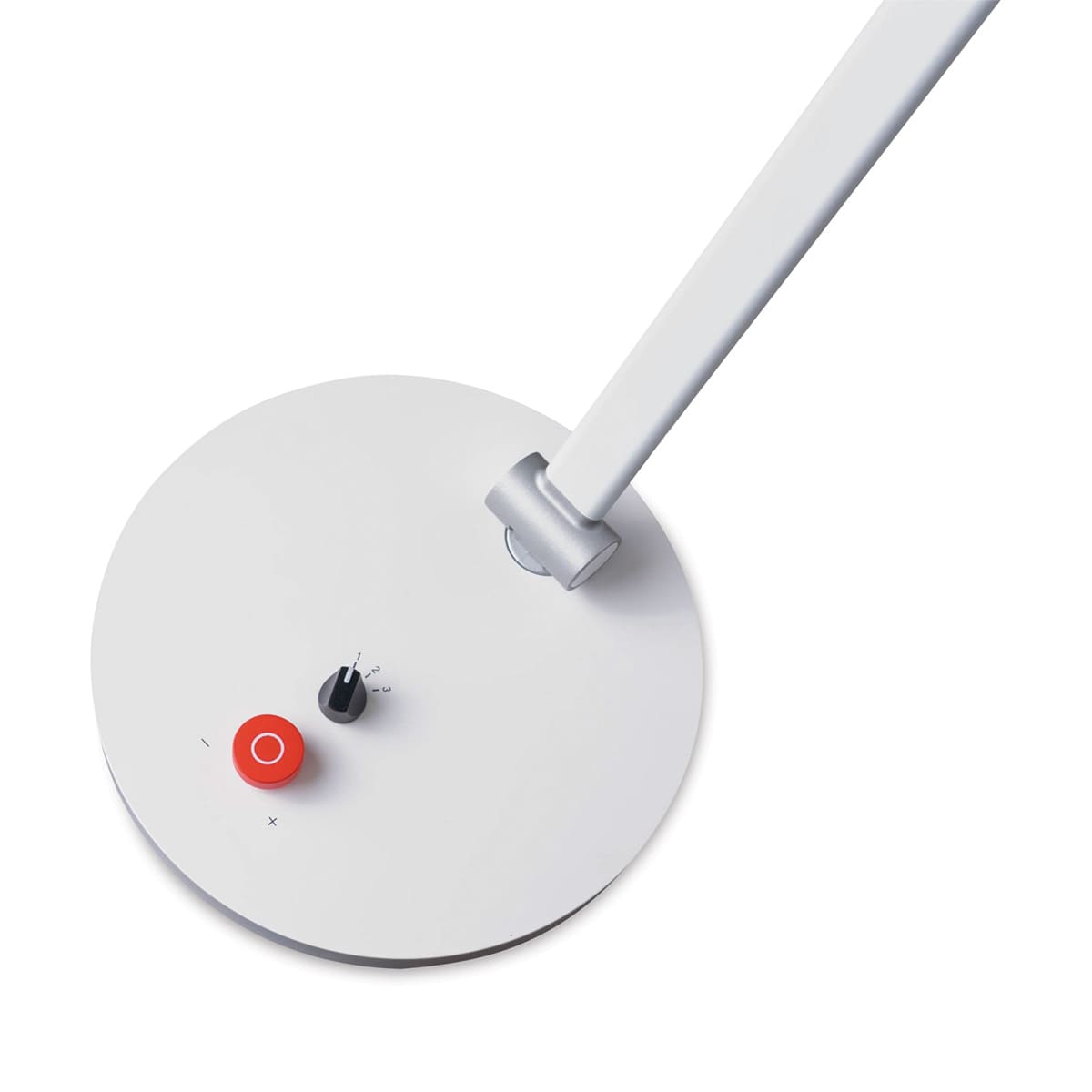 Daylight Tricolor Lamp - White (Close-up of lamp base and controls)