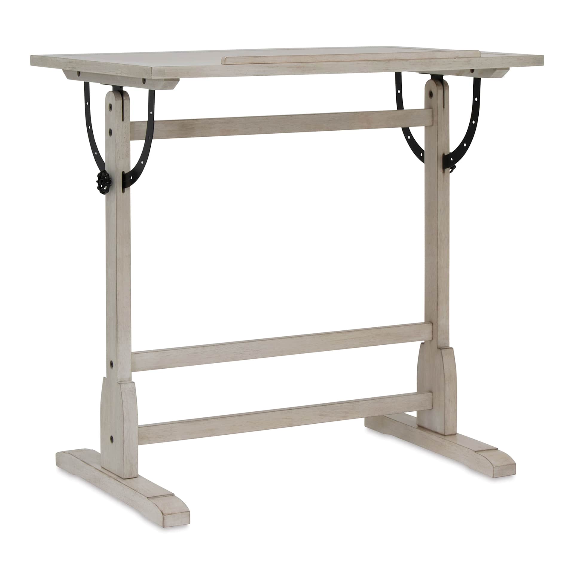 Studio Designs Vintage Drafting Table - Coastal Whitewash, 36" x 24", flat top