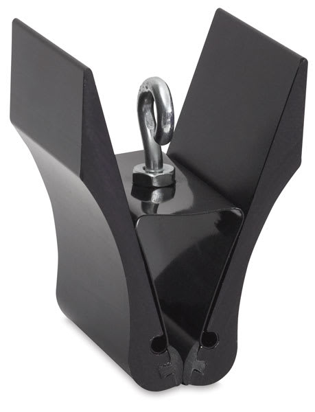 Testrite Visual Clamps - Upright Black Clamp with Eye Hook