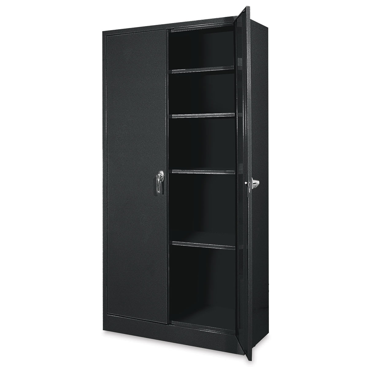 Atlantic Metal Bookcase - 36" x 72" x 24", Black, 4 Shelves