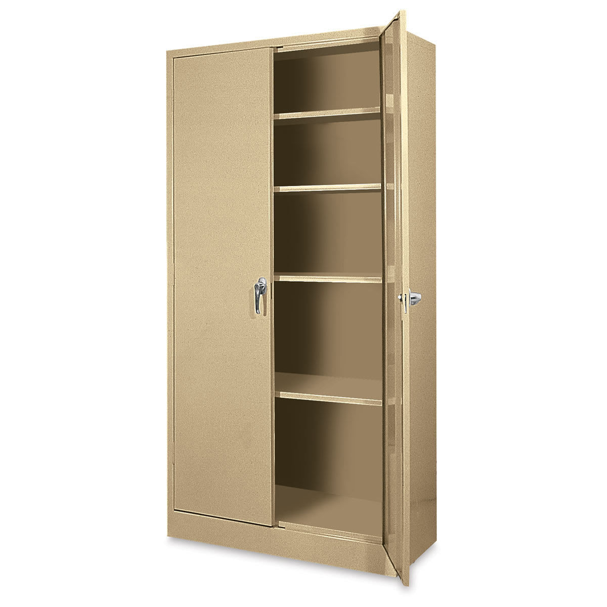 Atlantic Metal Bookcase - 36" x 72" x 18", Sand, 4 Shelves