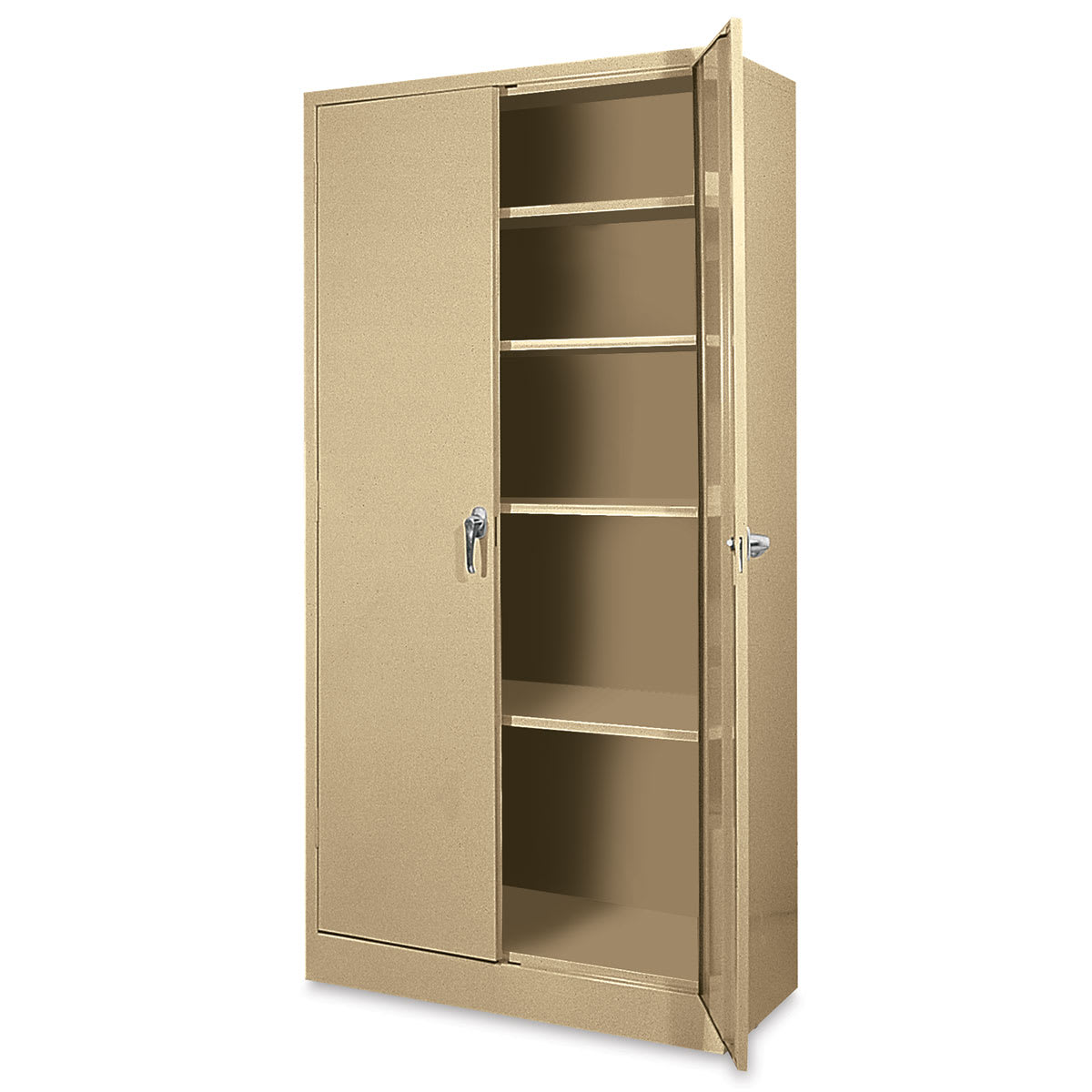 Atlantic Metal Bookcase - 36" x 78" x 18", Sand, 4 Shelves
