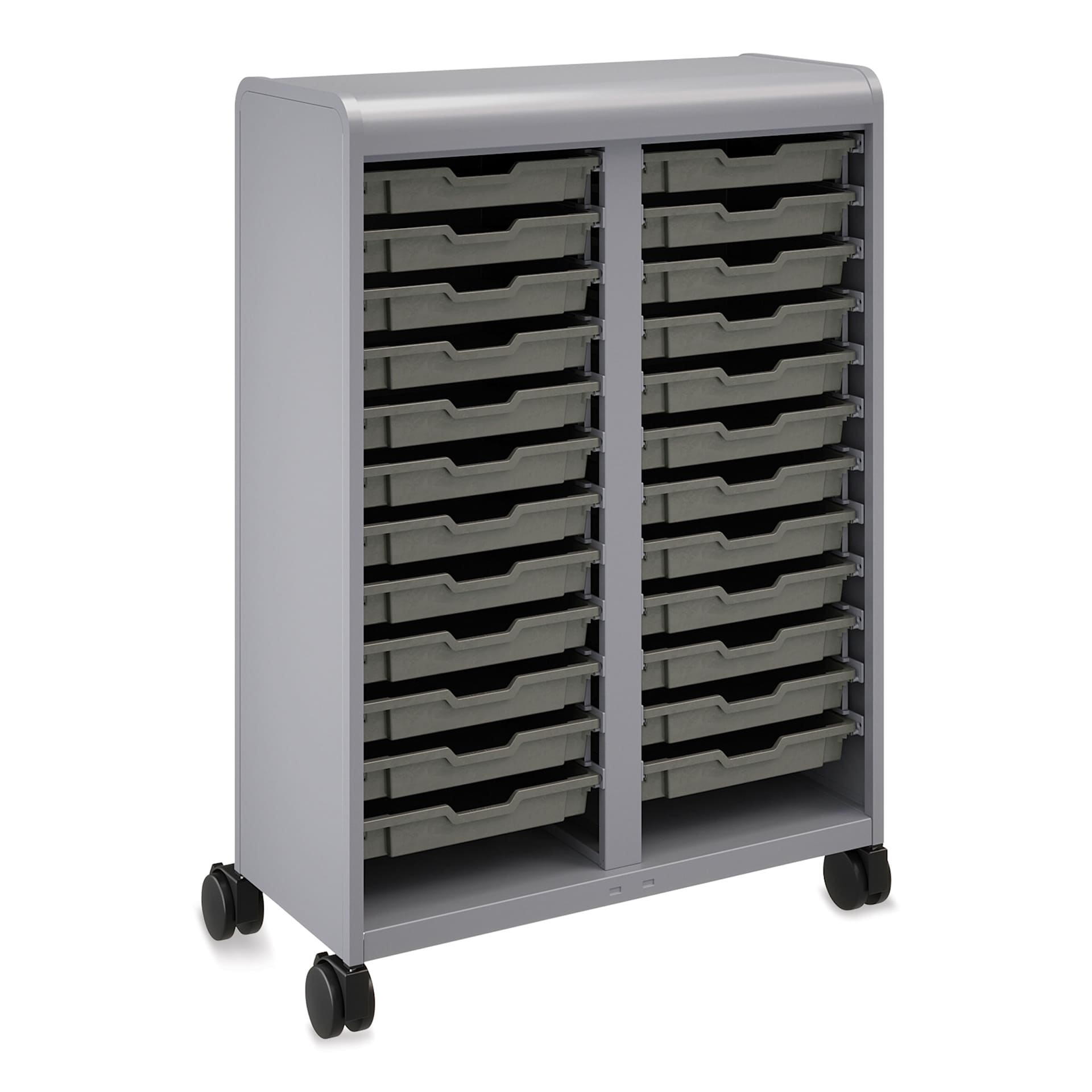 Smith System Cascade Mega-Tower Tote Tray Storage Unit with 24 trays