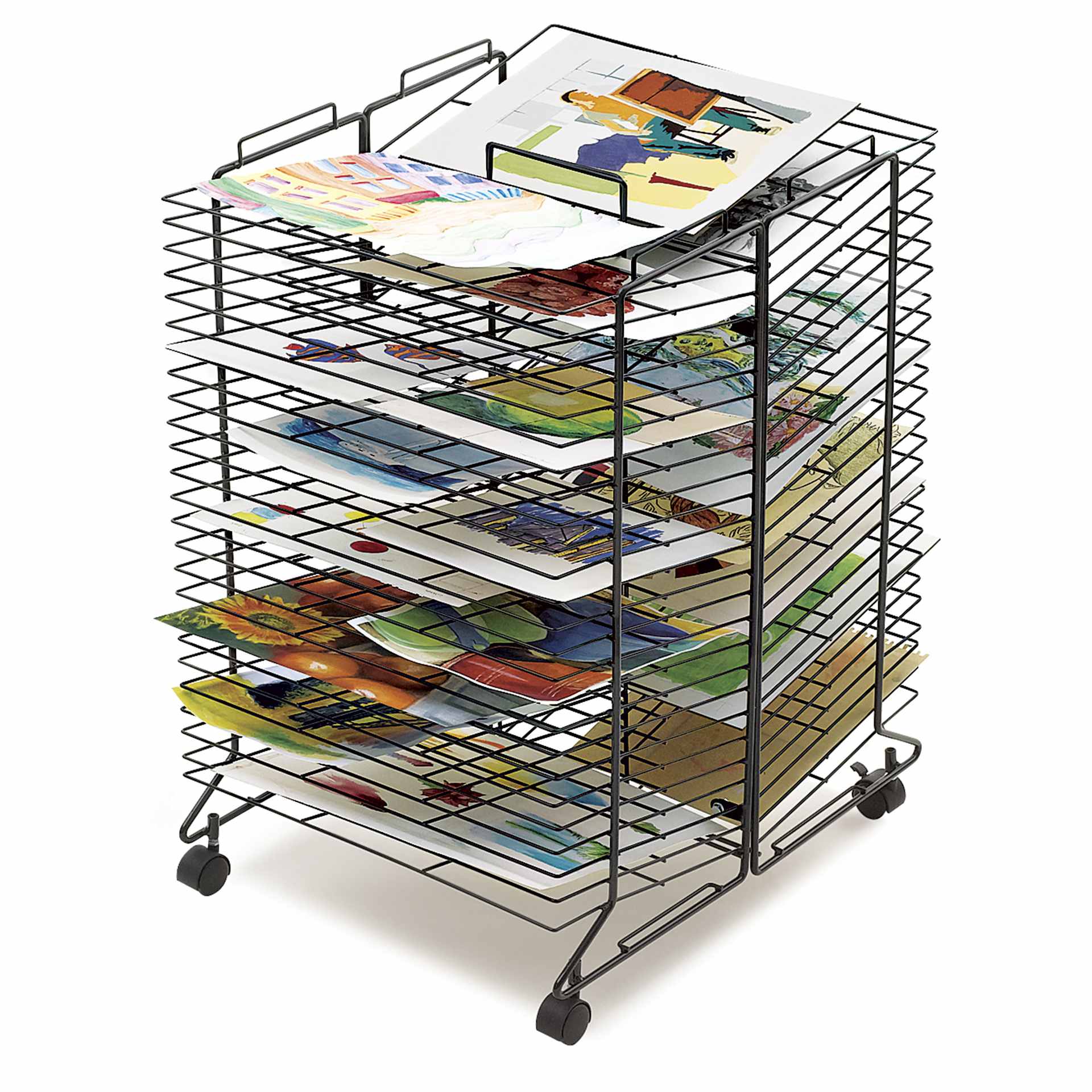 Blick StakRak, storing artwork