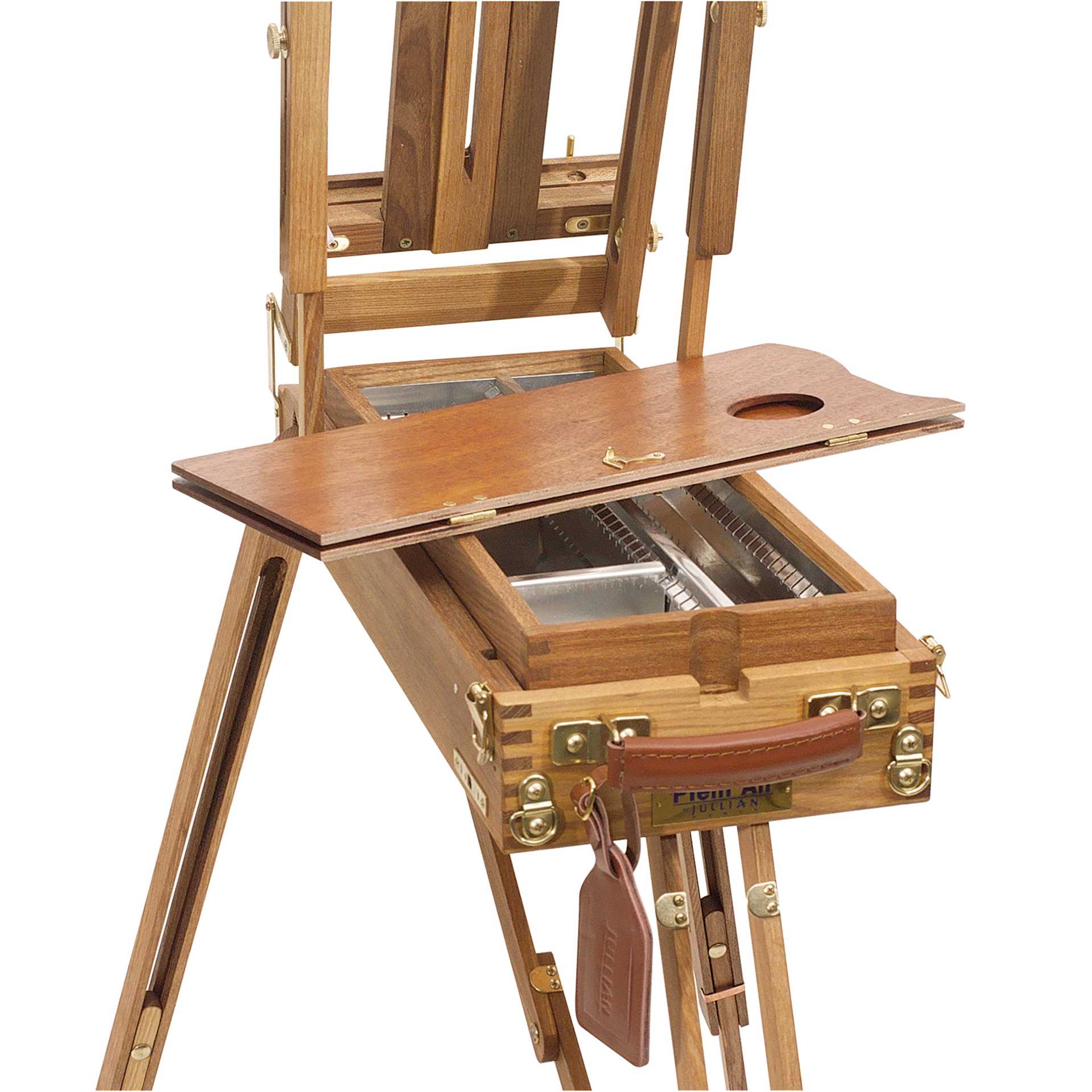 Plein Air Half Easel by Jullian, close-up of the drawer