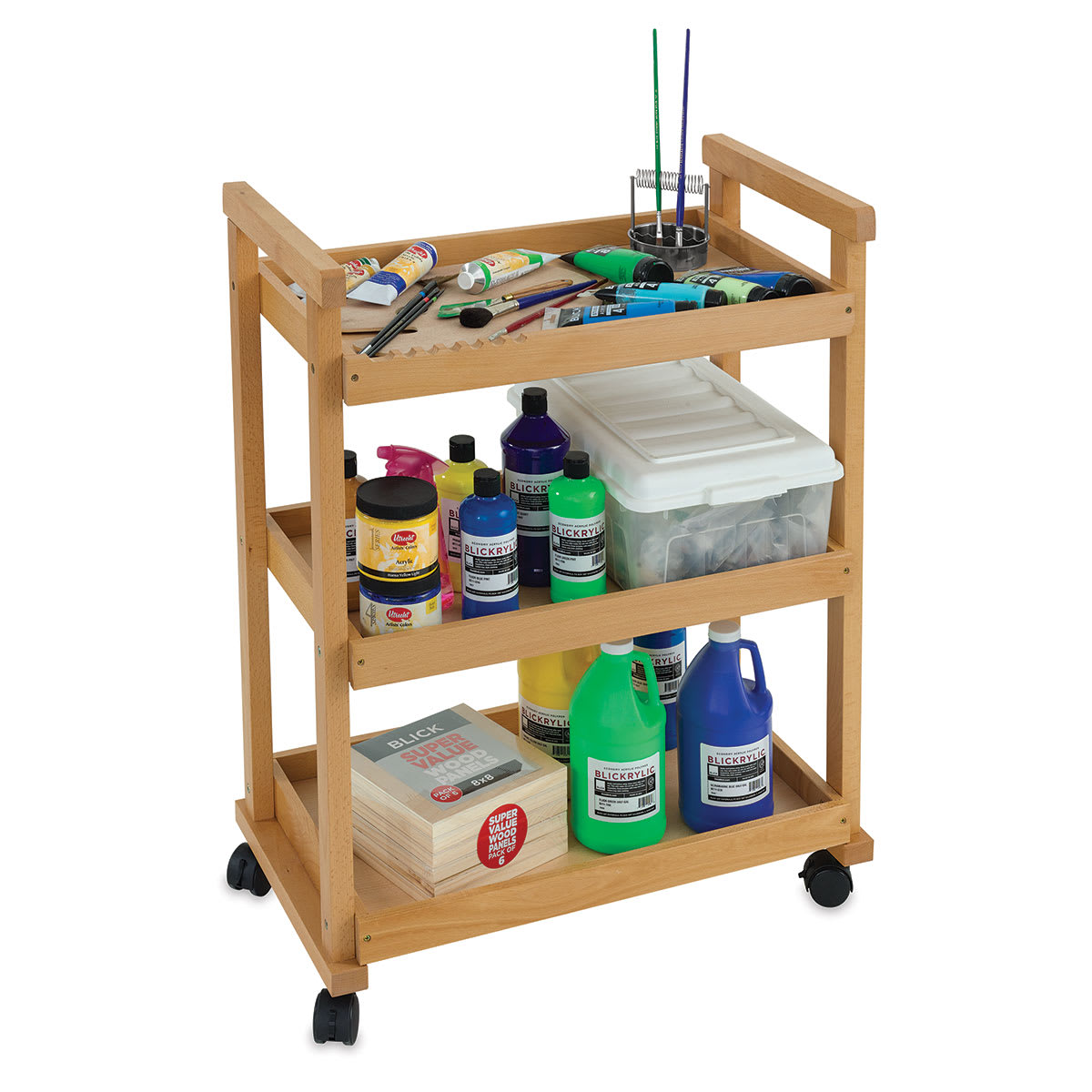 Example of Blick Studio Taboret with Supplies