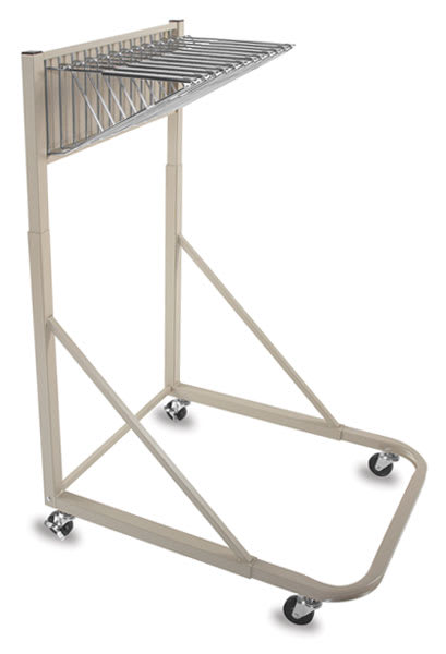Vertical Files - Side view of empty Mobile Rack