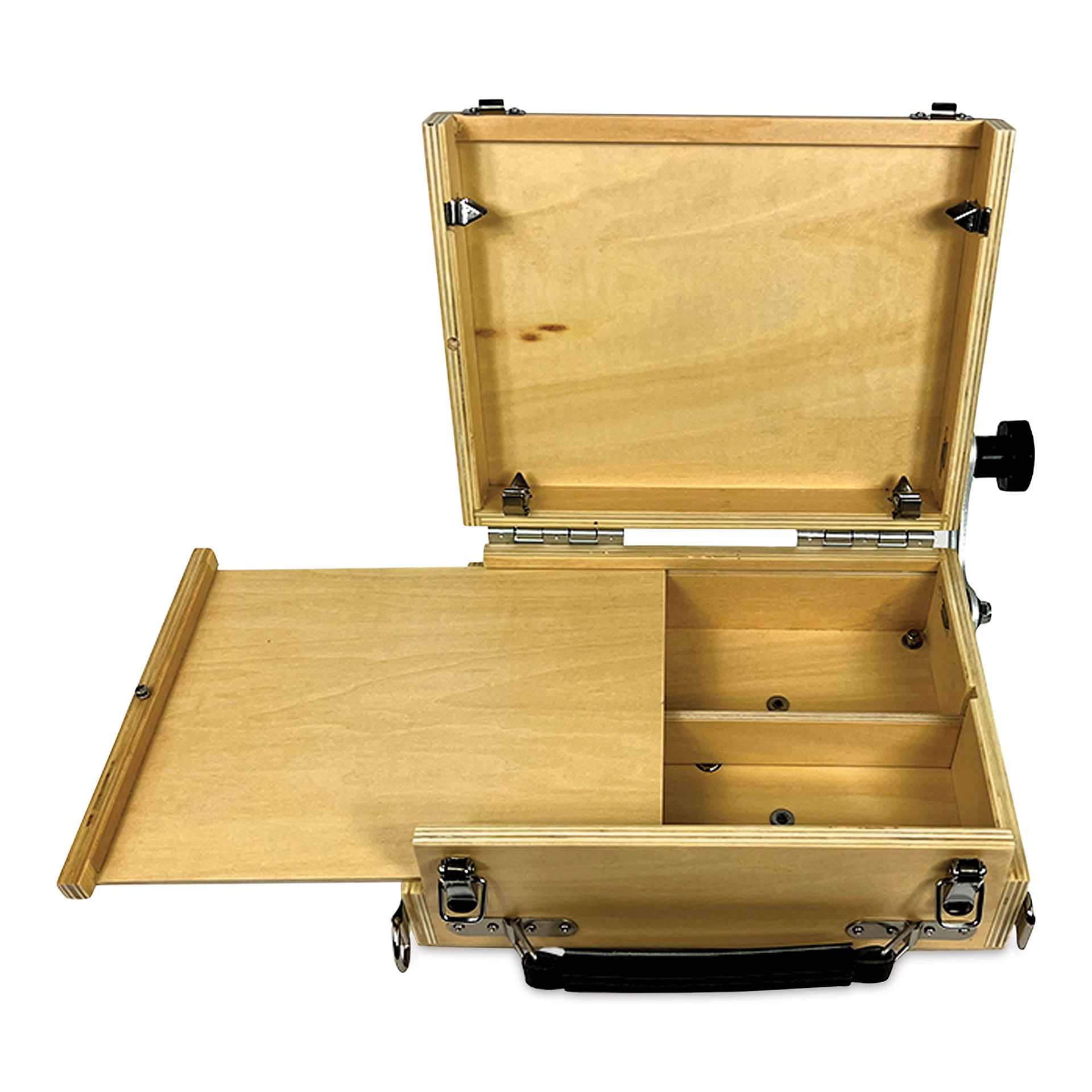 Guerrilla Painter ThumBox V4.0, opened showing the interior lid slid to the side