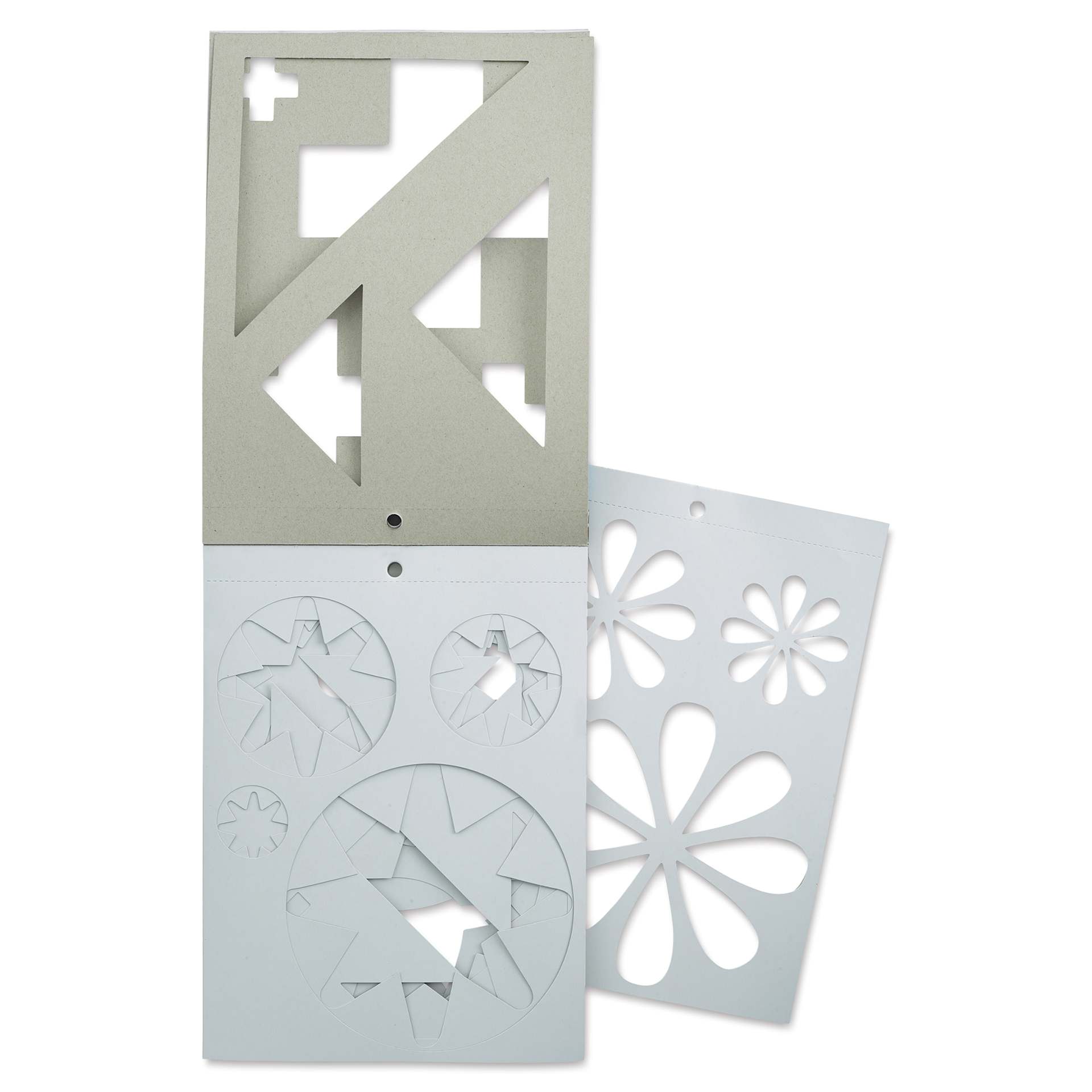 Westcott Stencil Book open to show stencils