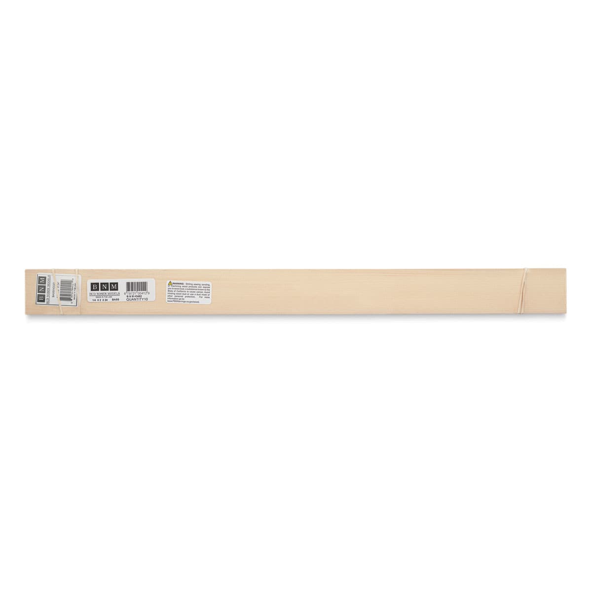 Bud Nosen Basswood Sheets - 1/4" x 2" x 24", 10 Sheets - top view