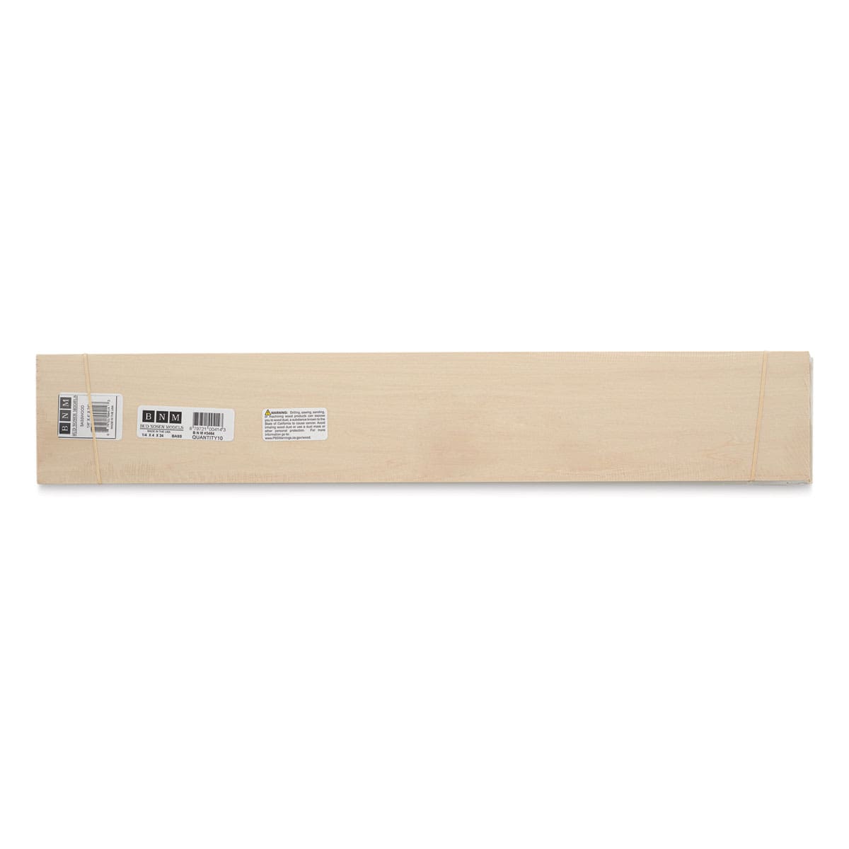 Bud Nosen Basswood Sheets - 1/4" x 4" x 24", 10 Sheets - top view